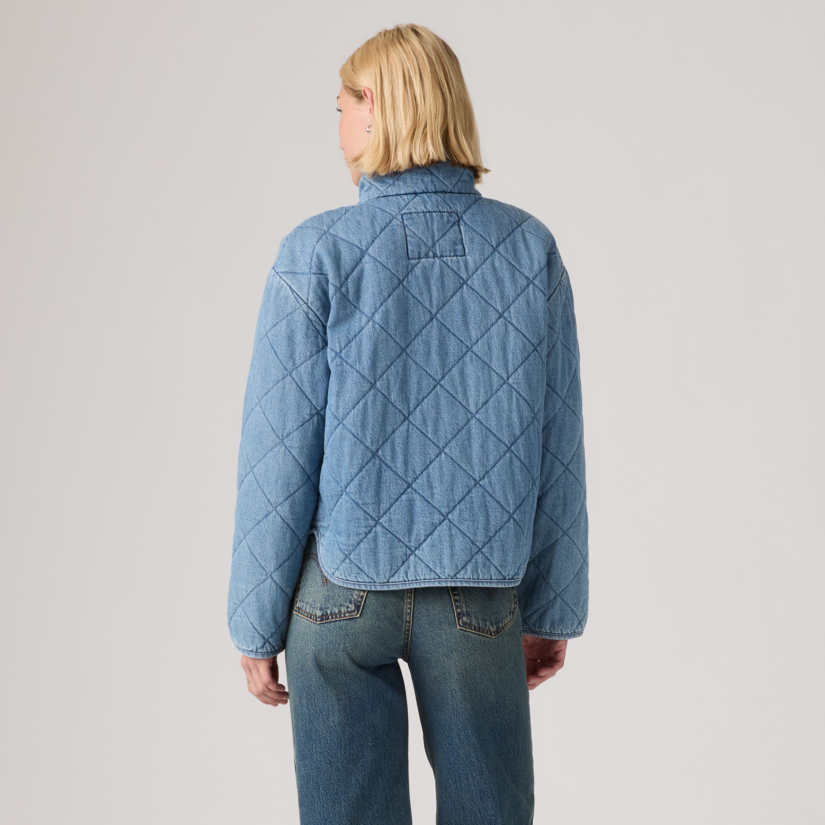 Diamond Quilted Cotton Jacket 4
