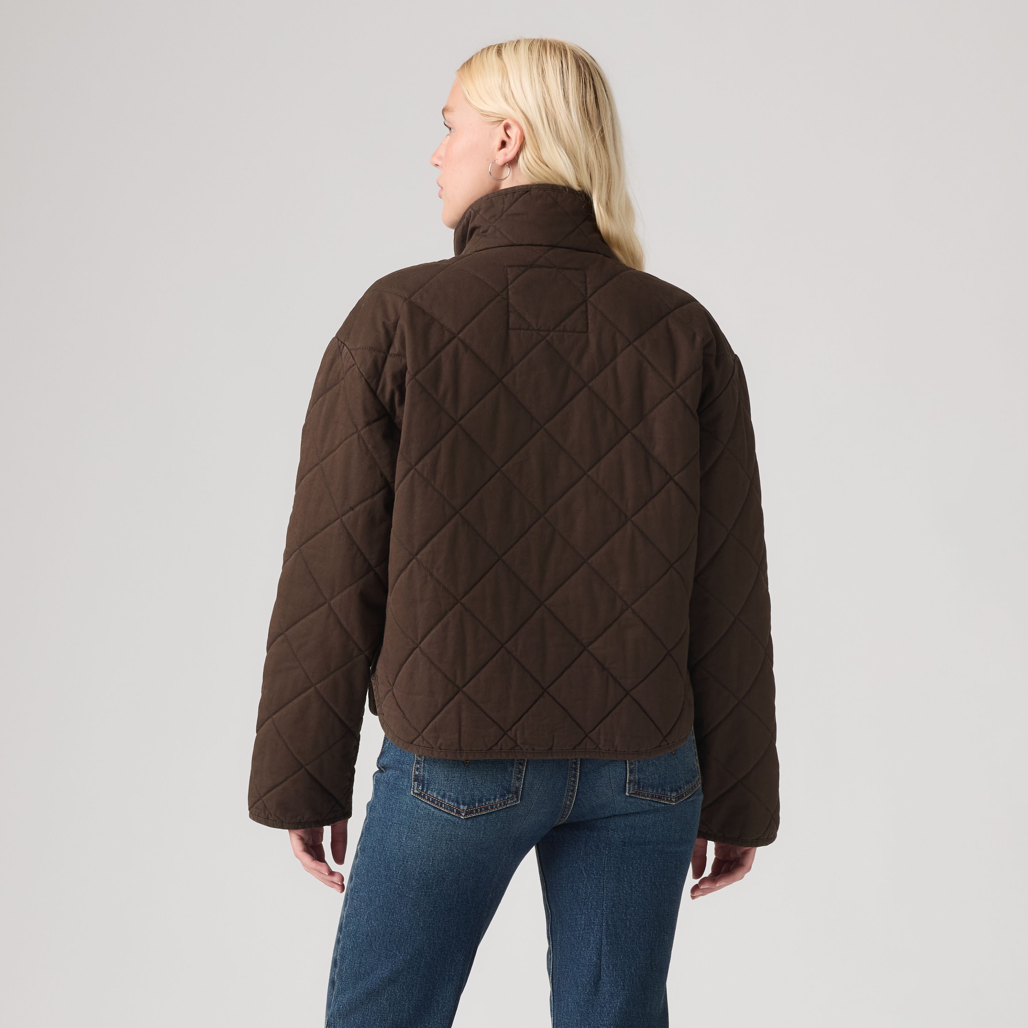 Diamond Quilted Cotton Jacket 4