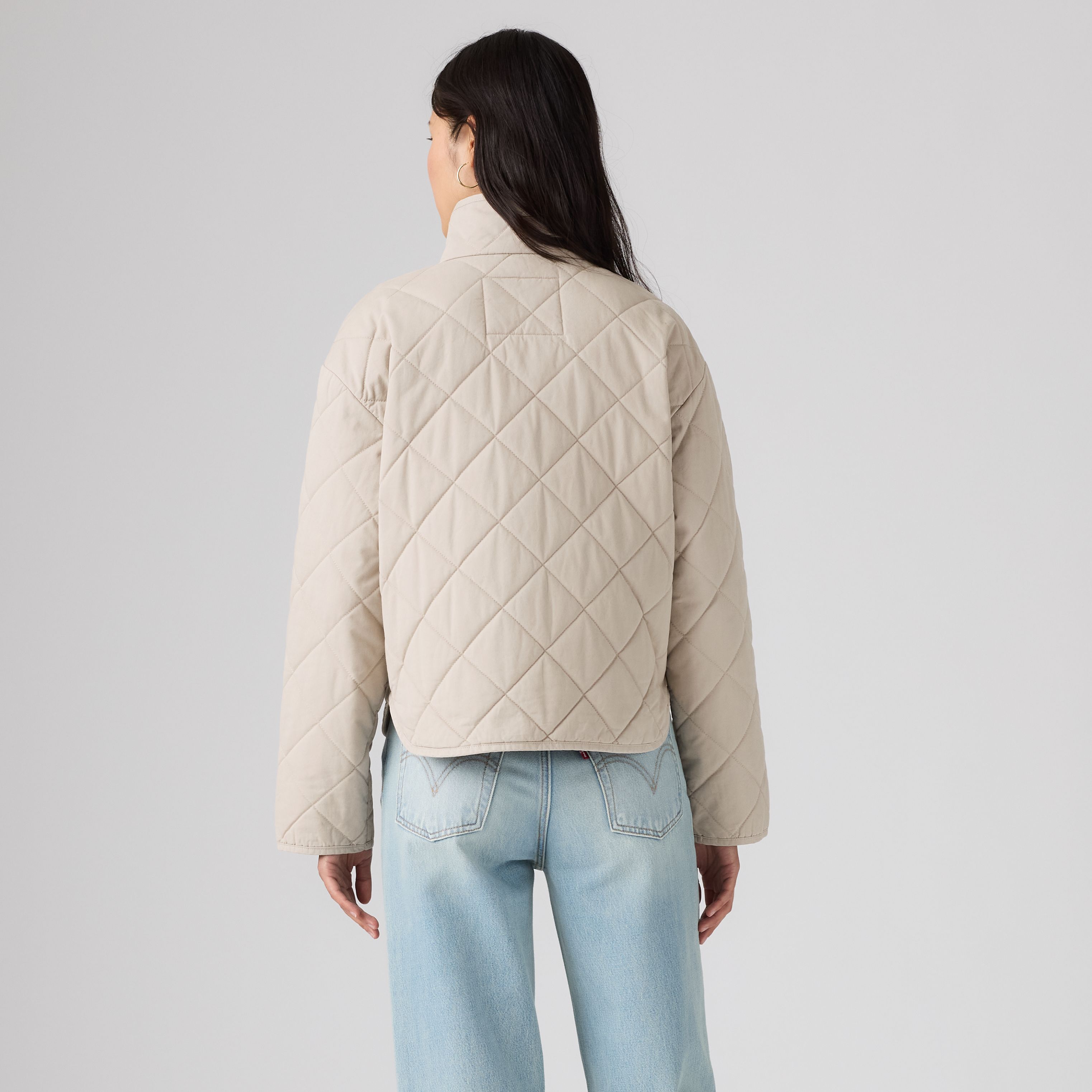 Diamond Quilted Cotton Jacket 4