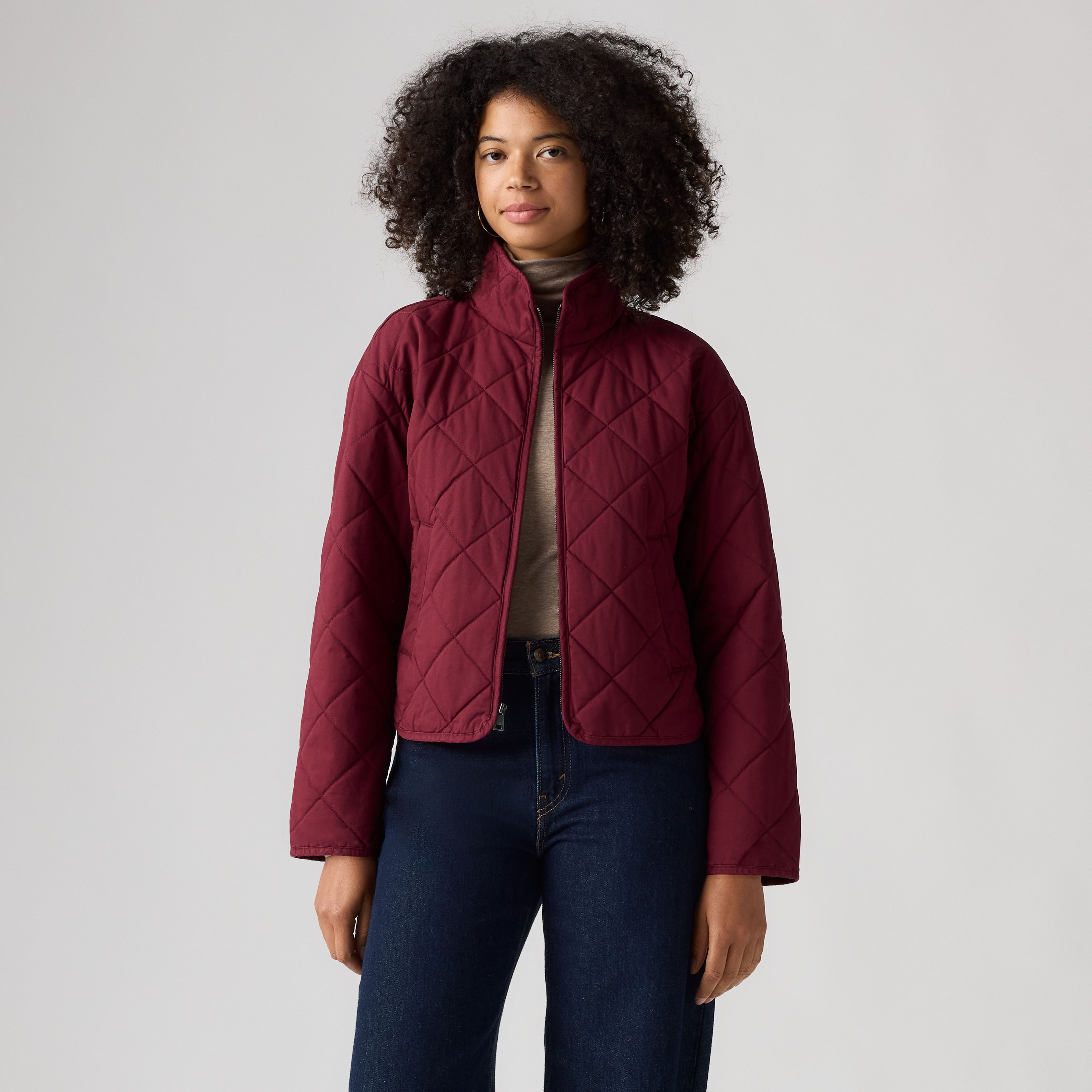 Diamond Quilted Cotton Jacket 11