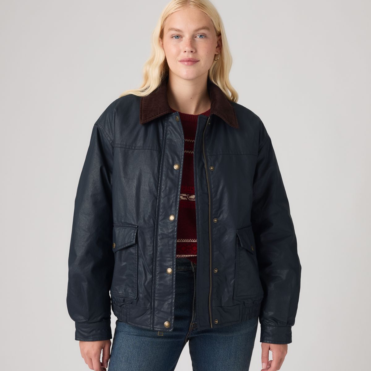 Waxed Cotton Dad Bomber — 