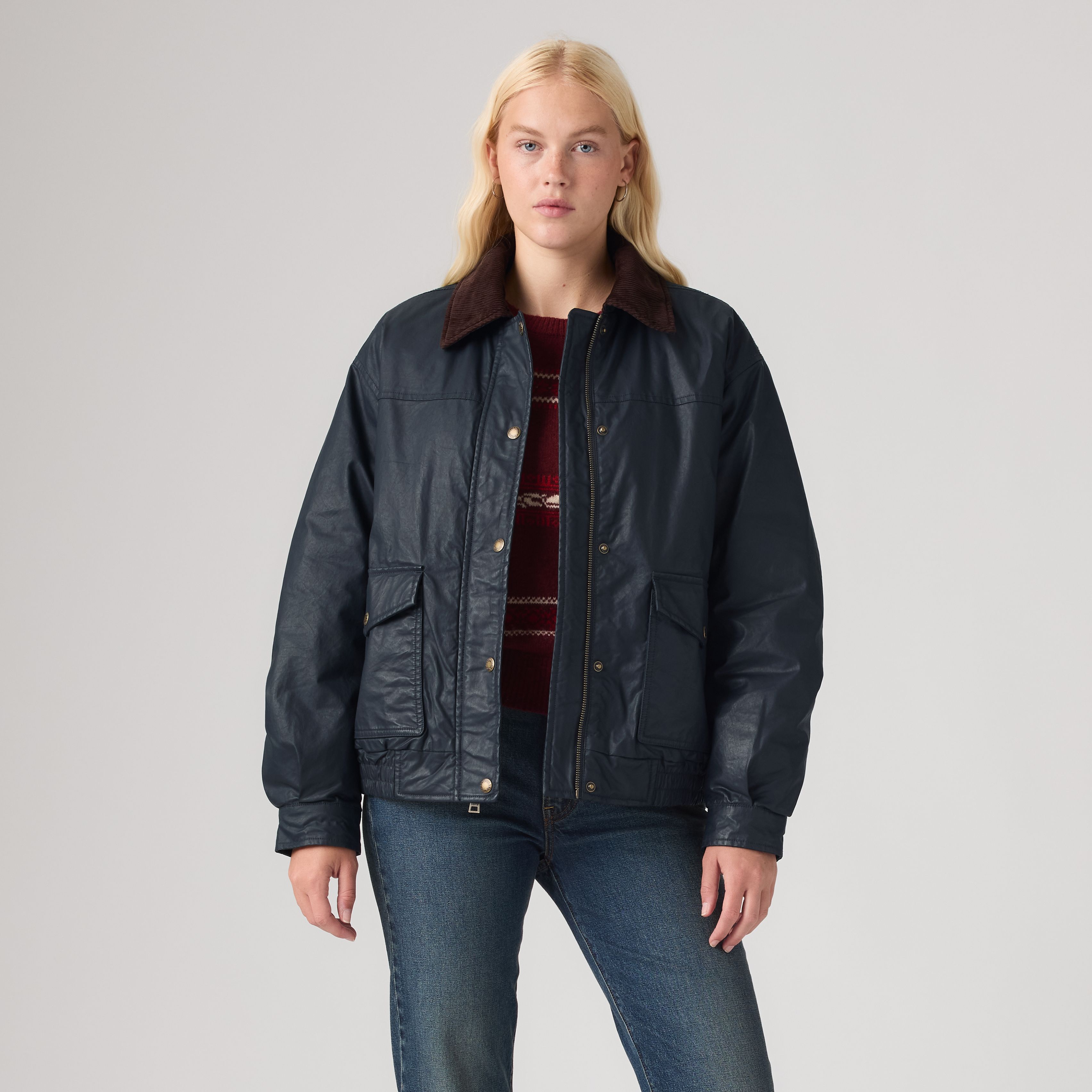 Waxed Cotton Dad Bomber 1