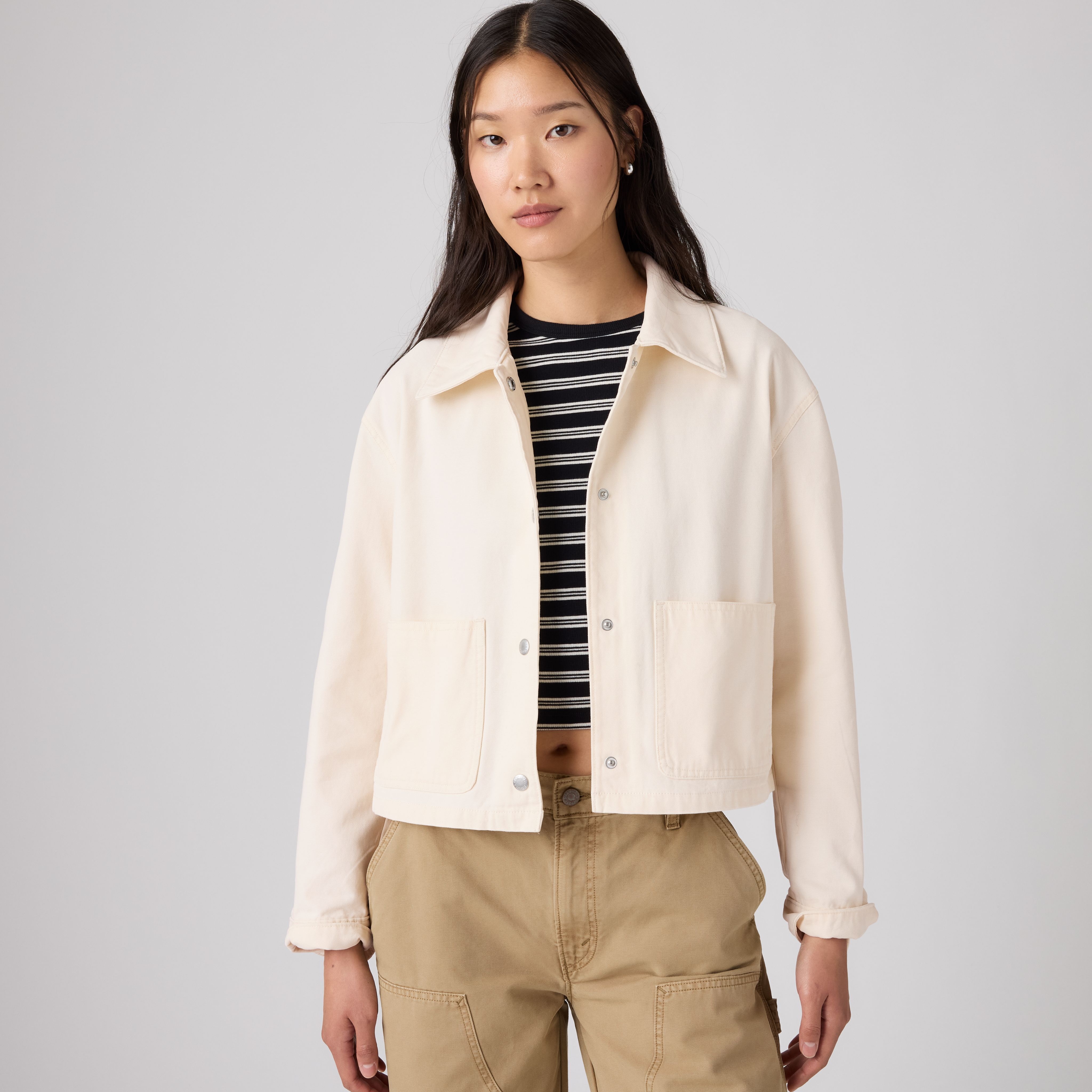 Cropped Chore Coat 1