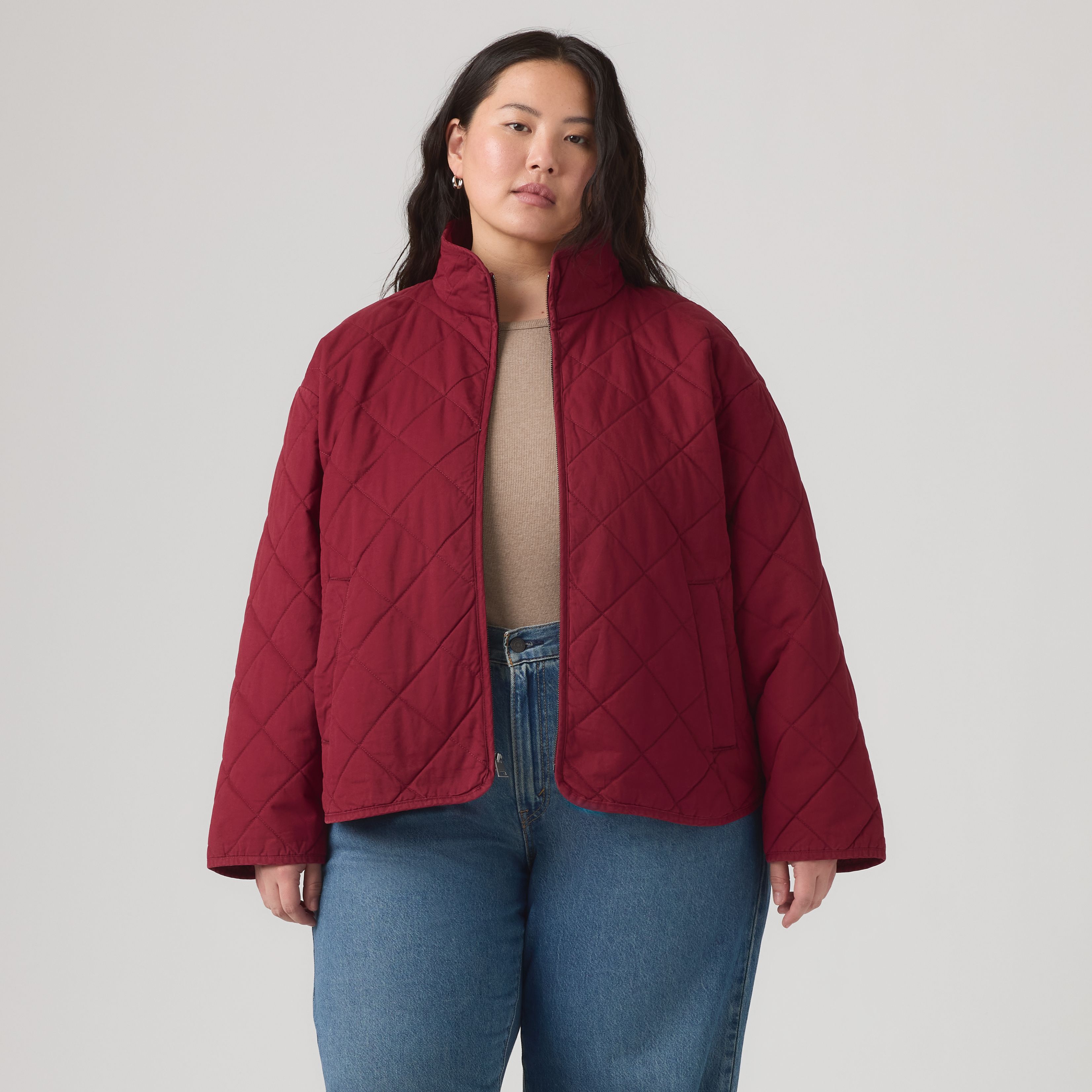 Diamond Quilted Cotton Jacket 9