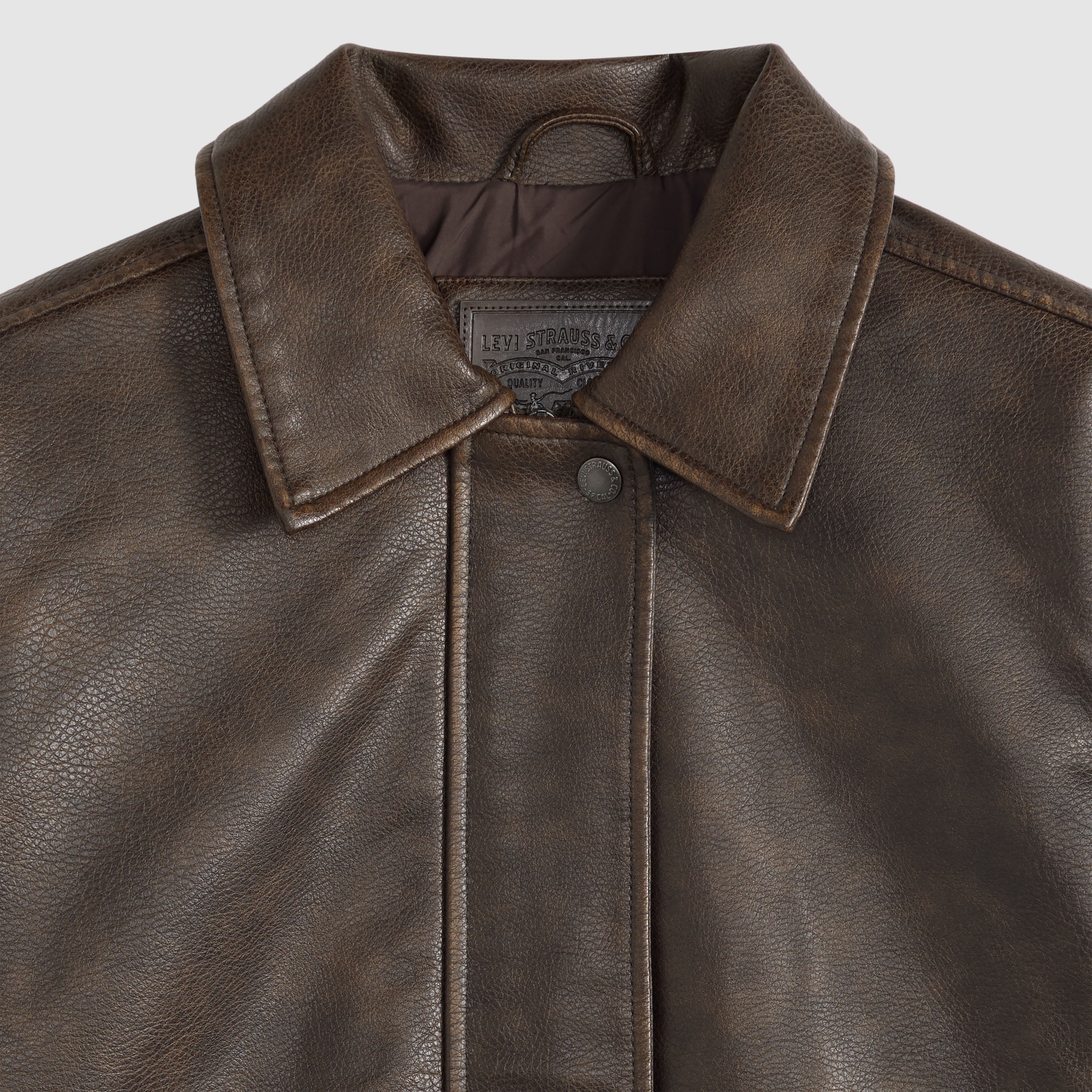Faux Leather Relaxedbomber 6