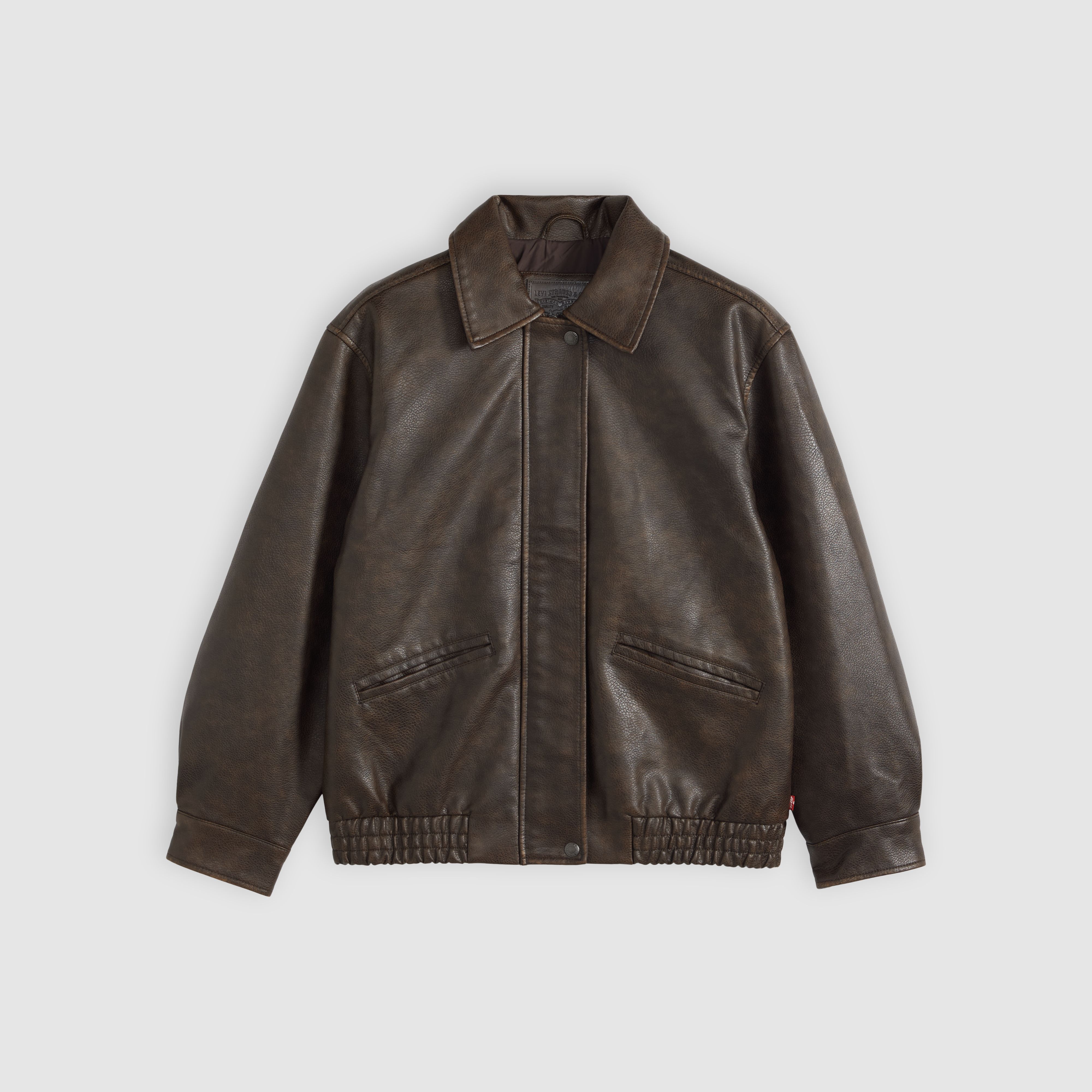 Faux Leather Relaxedbomber 5