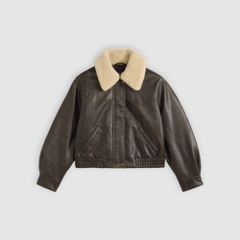 Short Western Bomber Jacket — Brown - Brown 5