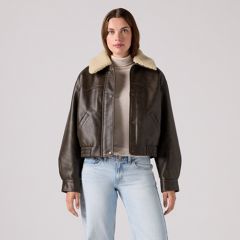 Short Western Bomber Jacket — Brown - Brown 3
