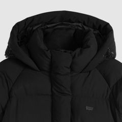 Quilted Hooded Puffer — Black - Black 6