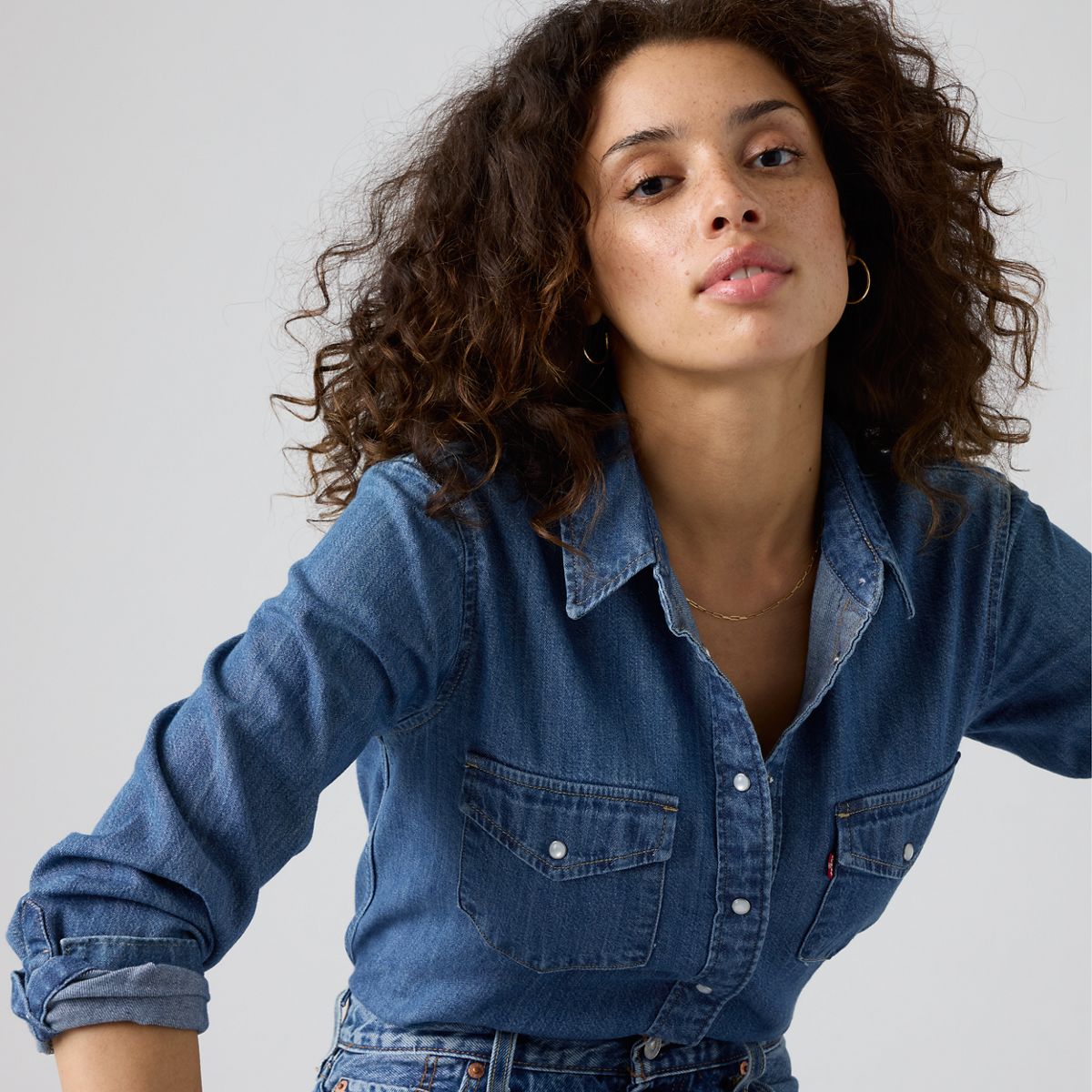 Iconic Western Denim Shirt — Going Steady - Medium Wash