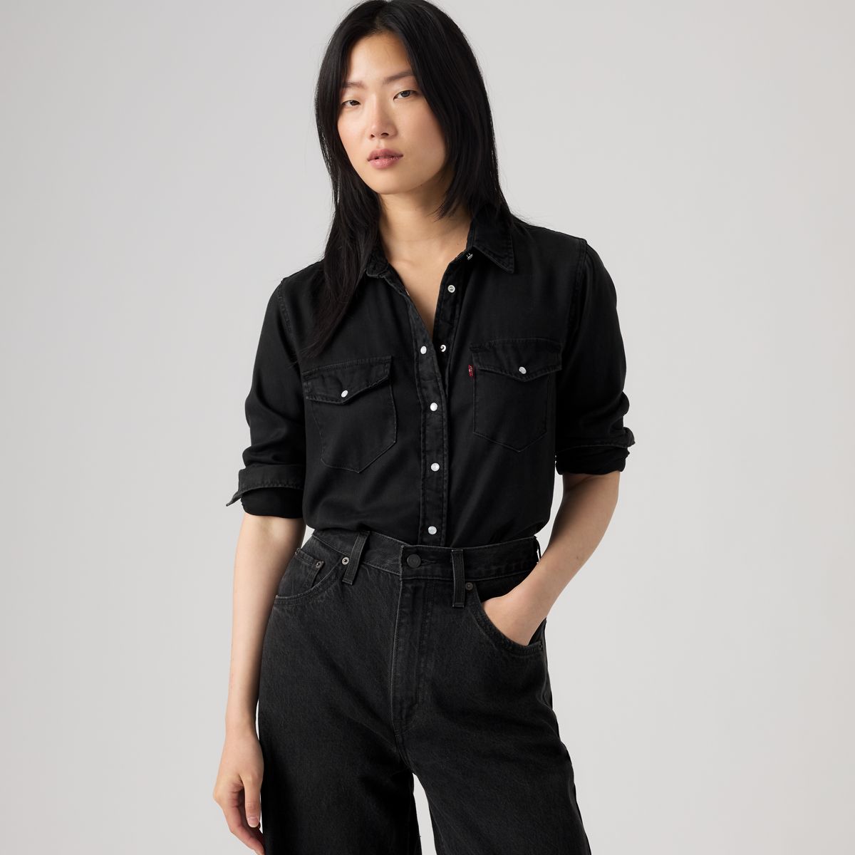 Iconic Western Denim Shirt — Dark Ages