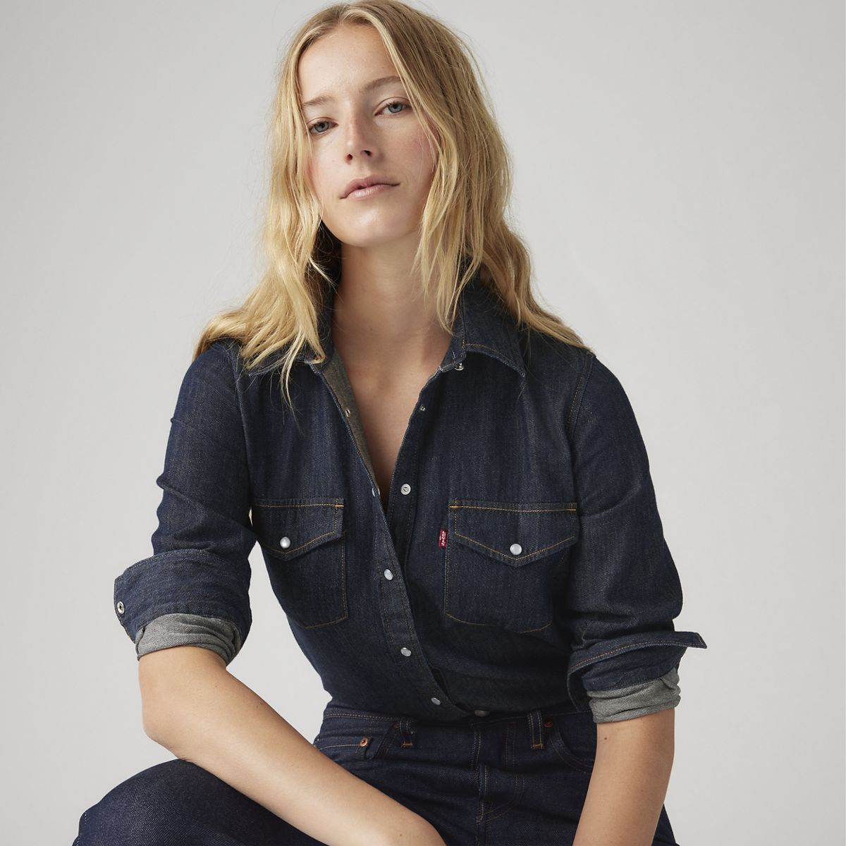 Iconic Western Linen+ Denim Shirt — Today's News - Blue