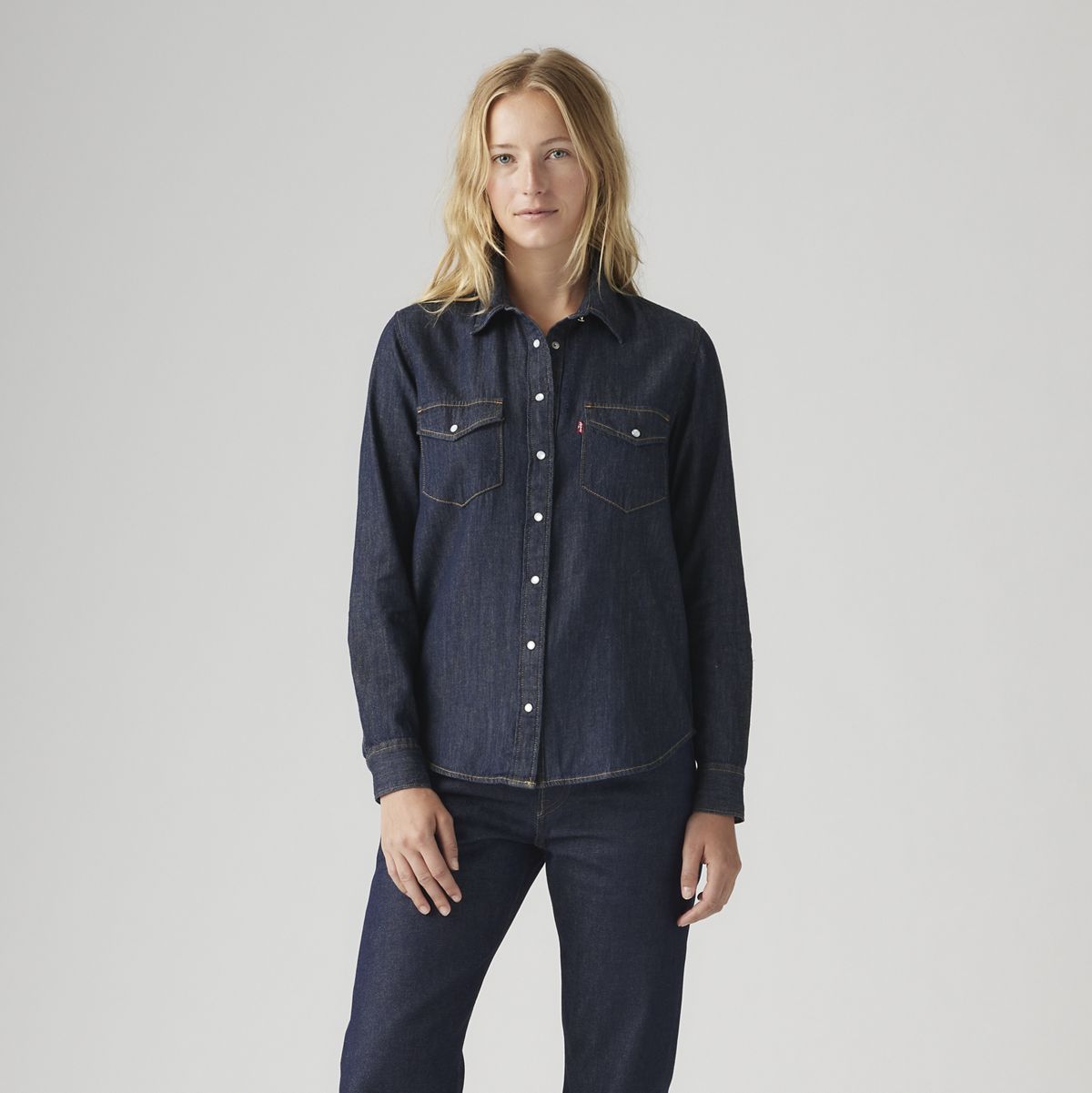Iconic Western Linen+ Denim Shirt — Today's News - Blue
