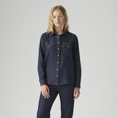 Iconic Western Linen+ Denim Shirt — Today's News - Blue 2