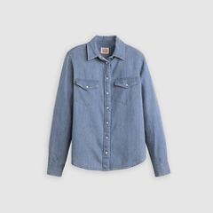 Iconic Western Linen+ Denim Shirt — Play Break - Blue 5