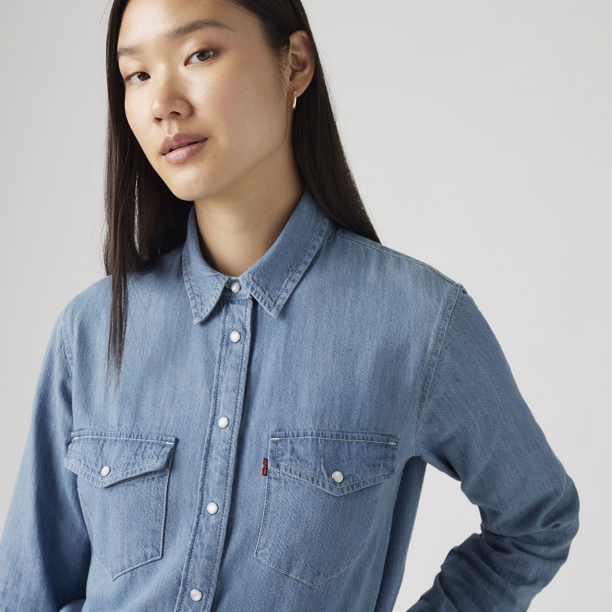 Iconic Western Linen+ Denim Shirt — Play Break - Blue