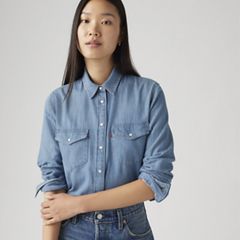 Iconic Western Linen+ Denim Shirt — Play Break - Blue 1