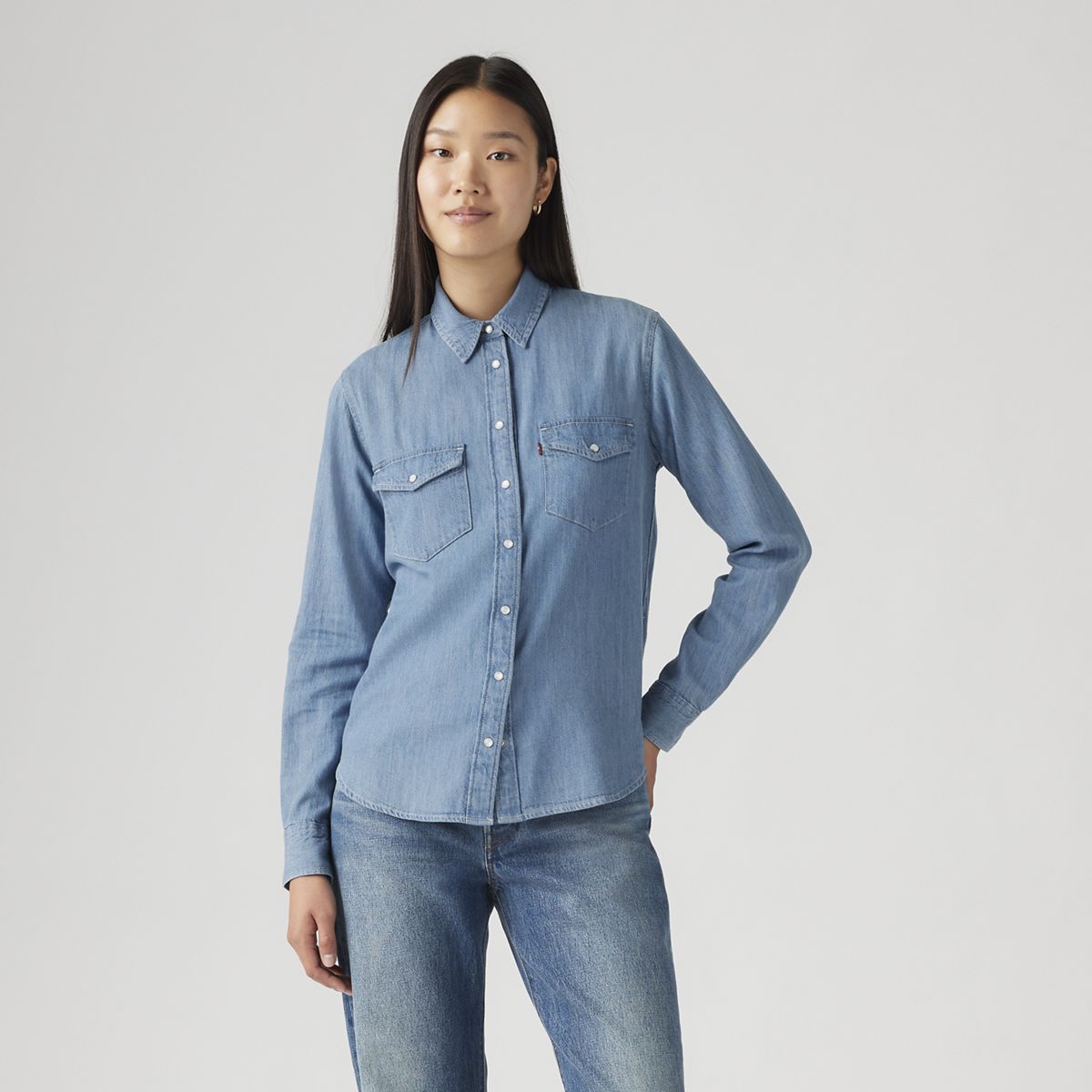 Iconic Western Linen+ Denim Shirt — Play Break - Blue