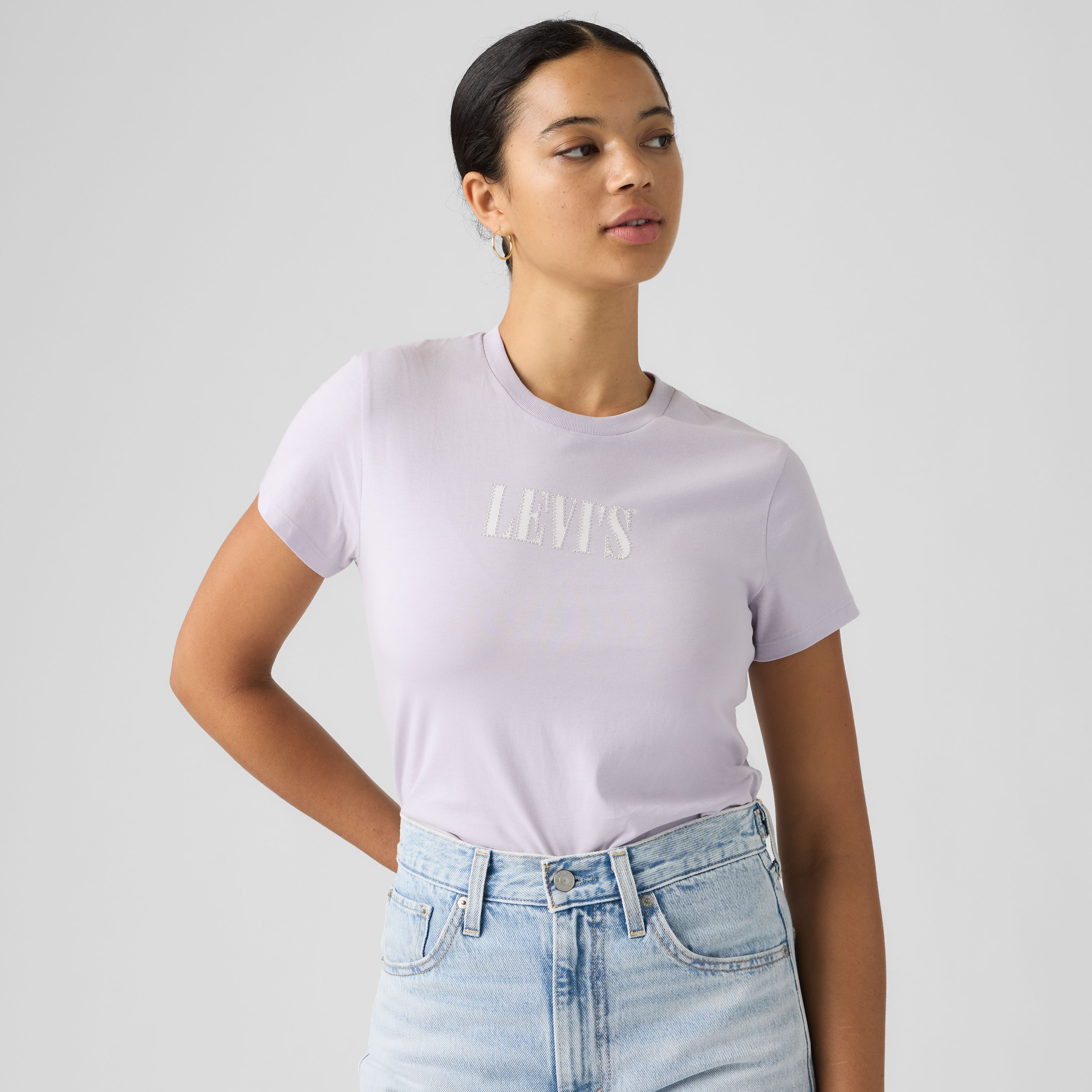 Levi's Women's Blue The Perfect Tee - Xs
