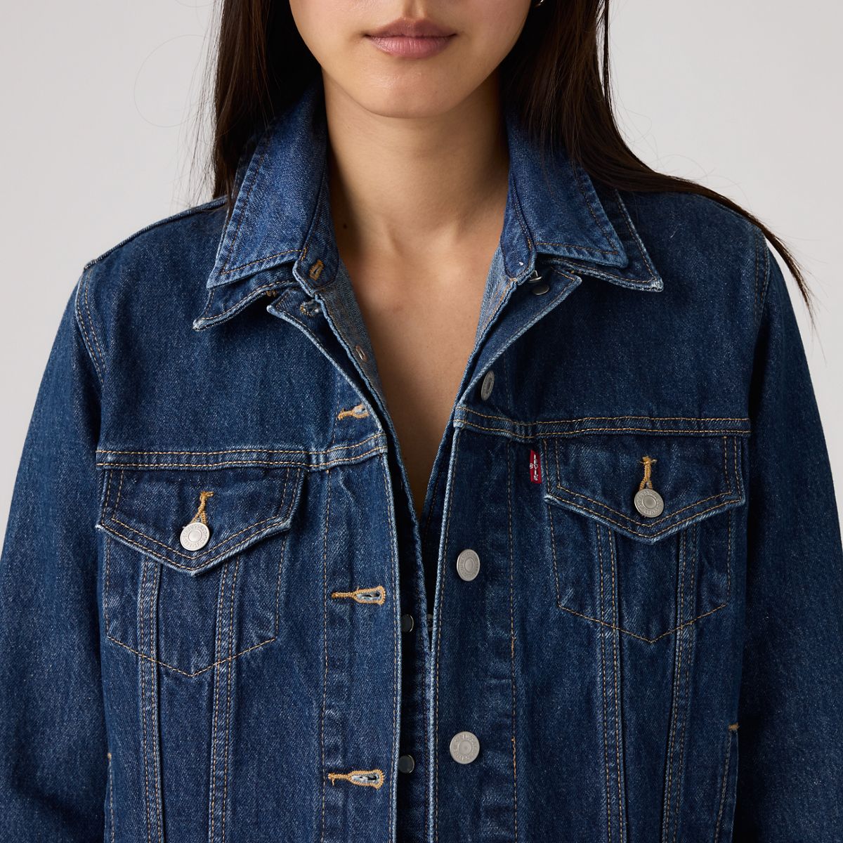 Original Trucker Jacket — Clean Dark Authentic - Dark Wash