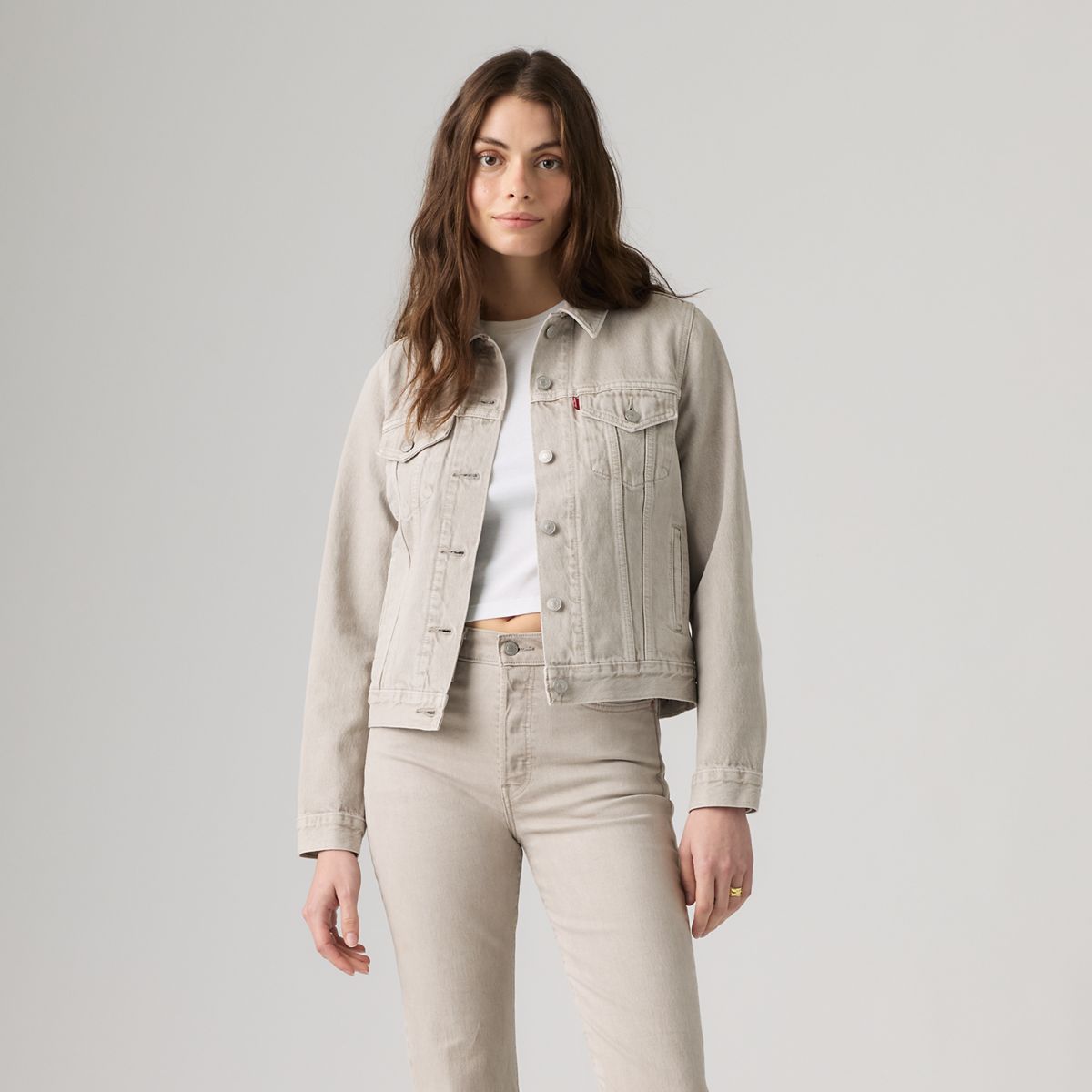 Original Trucker Jacket — Pebbled Path Trucker - Grey
