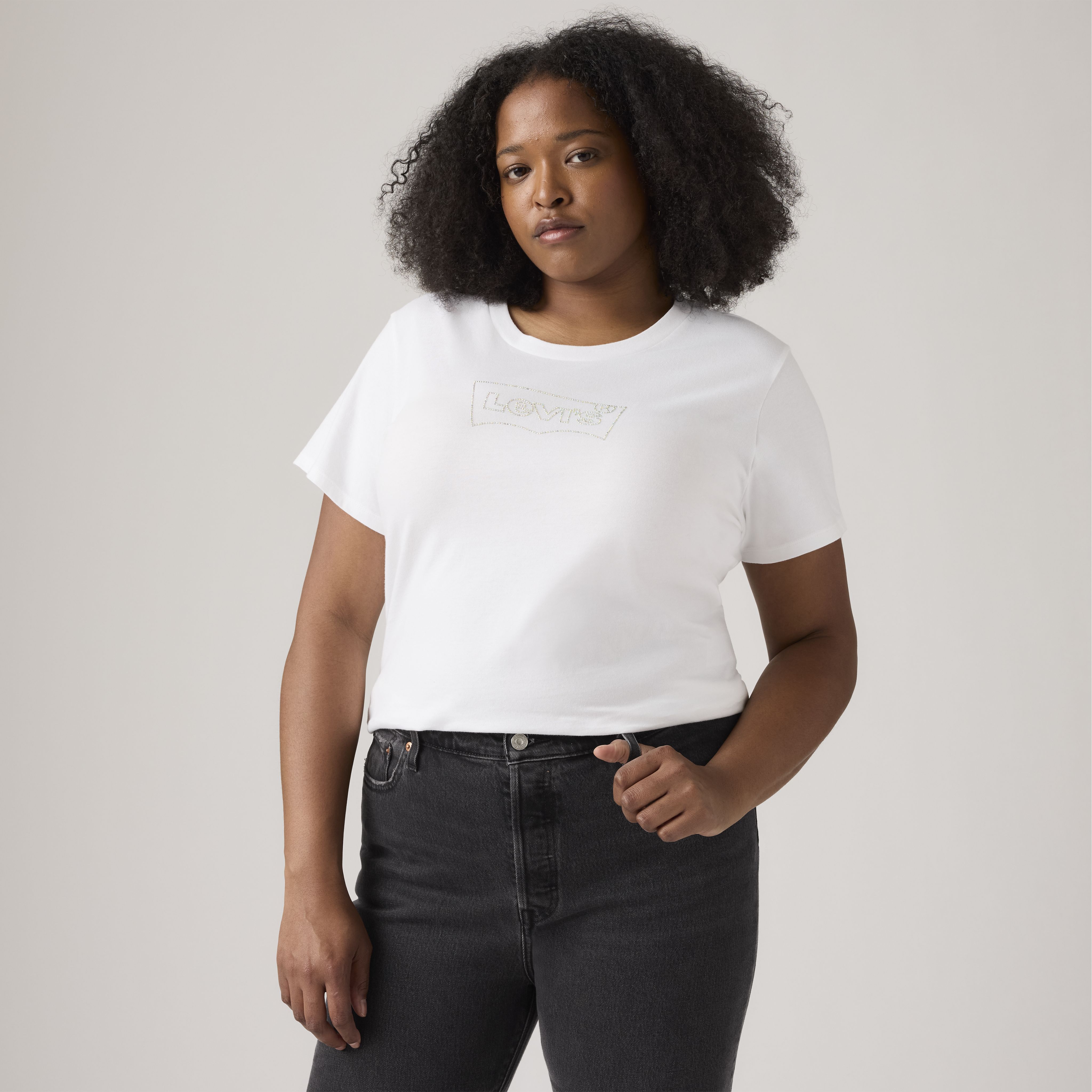 T-shirt parfait à logo Levi's® (Taille Plus) 1