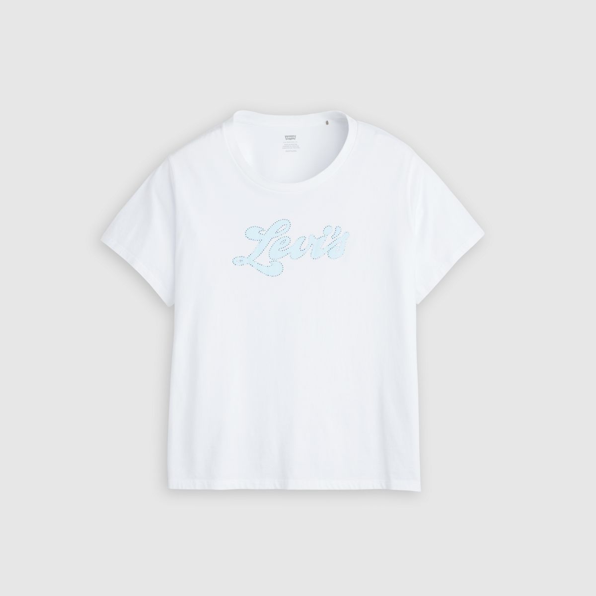 Perfect T-Shirt (Plus Size) — Rhinestone Sporty Levi's Bright White - White