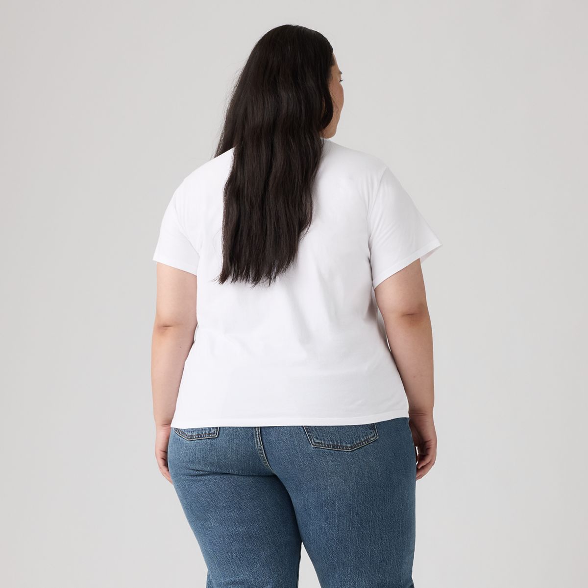 Perfect T-Shirt (Plus Size) — Rhinestone Sporty Levi's Bright White - White