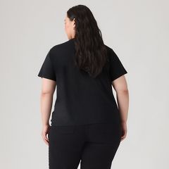 Perfect T-Shirt (Plus Size) — Silver Grid Anthracite - Black 4