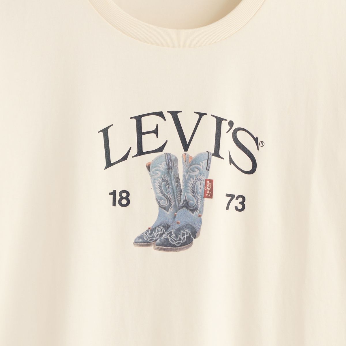 Perfect T-Shirt (Plus Size) — Levi's Denim Boots Egret - White