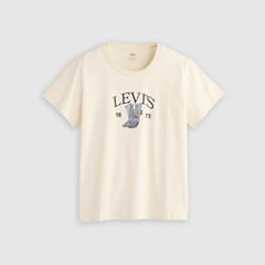 Perfect T-Shirt (Plus Size) — Levi's Denim Boots Egret - White 5