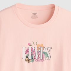 Perfect T-Shirt (Plus Size) — Botanical Rose Serif Mangano Calcite - Pink 6