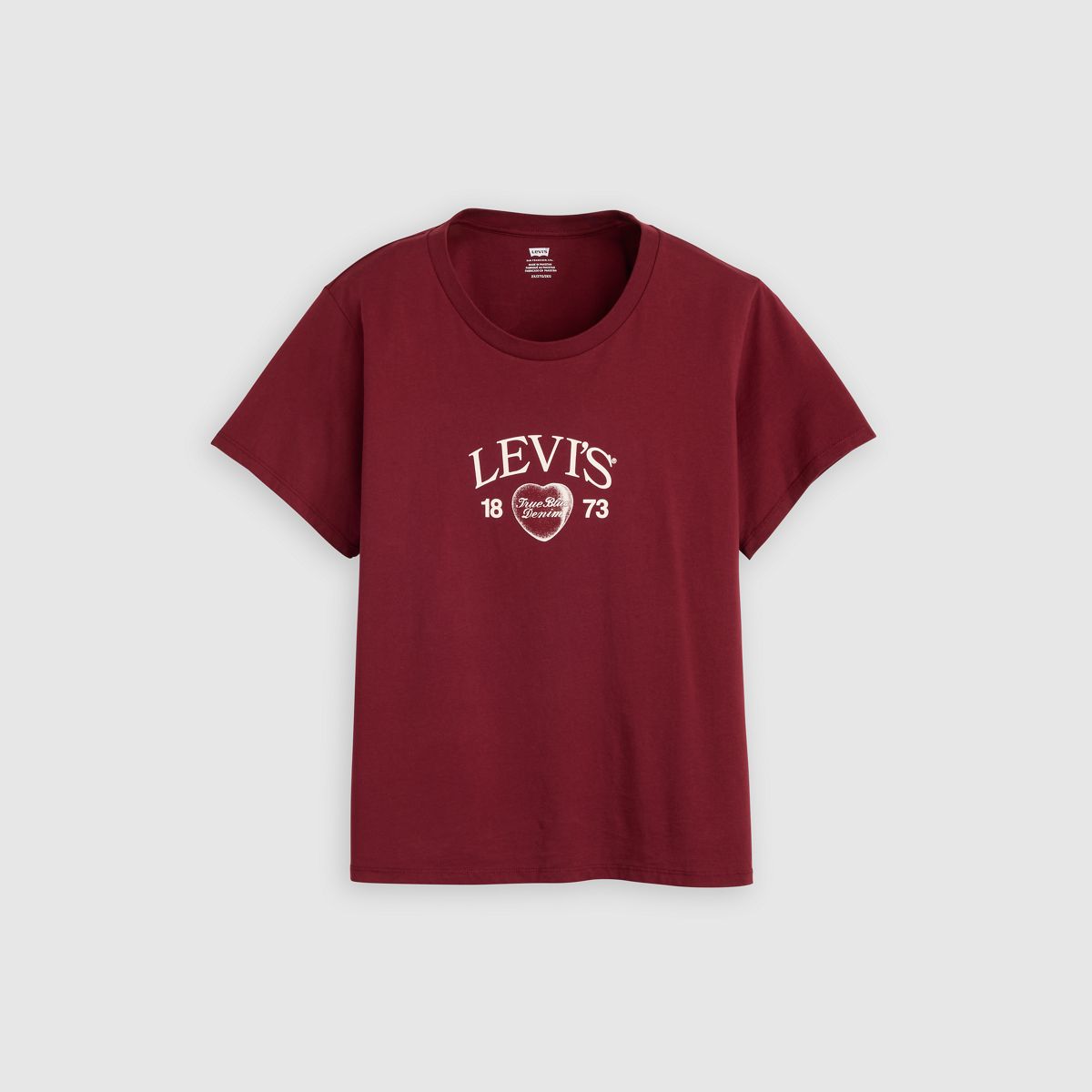 Perfect T-Shirt (Plus Size) — Locket Warm Cabernet - Red