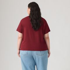Perfect T-Shirt (Plus Size) — Locket Warm Cabernet - Red 4