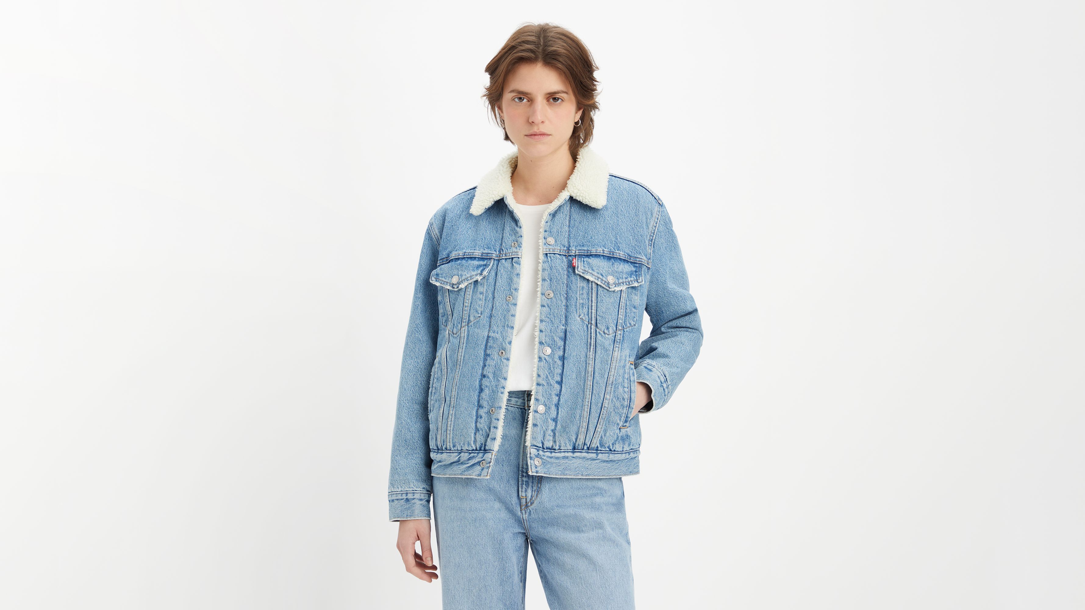 Ex-Boyfriend Sherpa Trucker Jacket 1