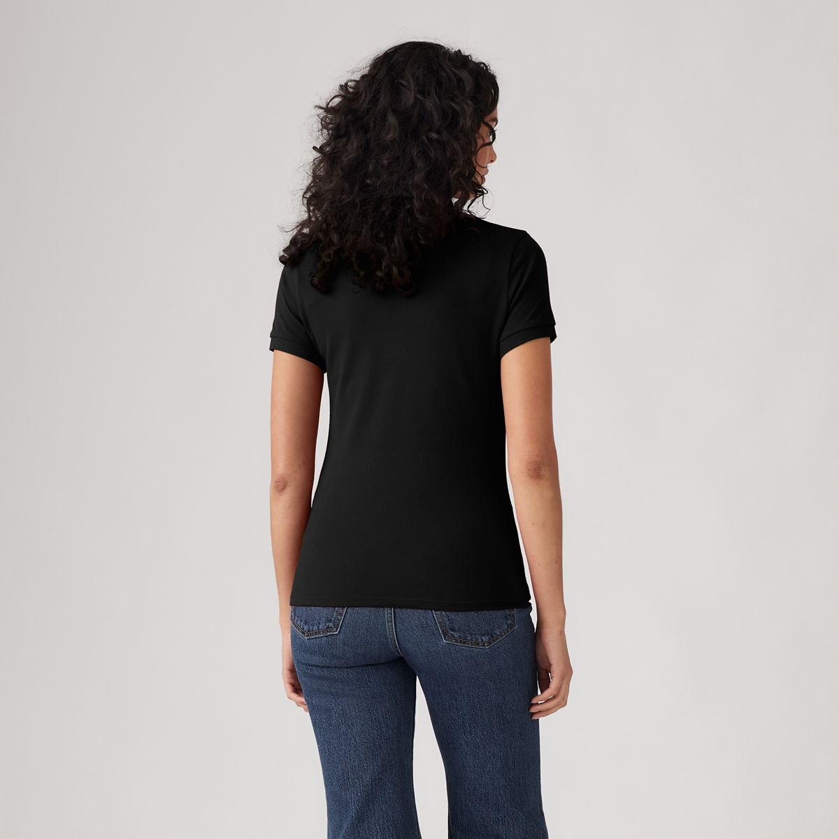 Slim Polo Shirt — Caviar - Black