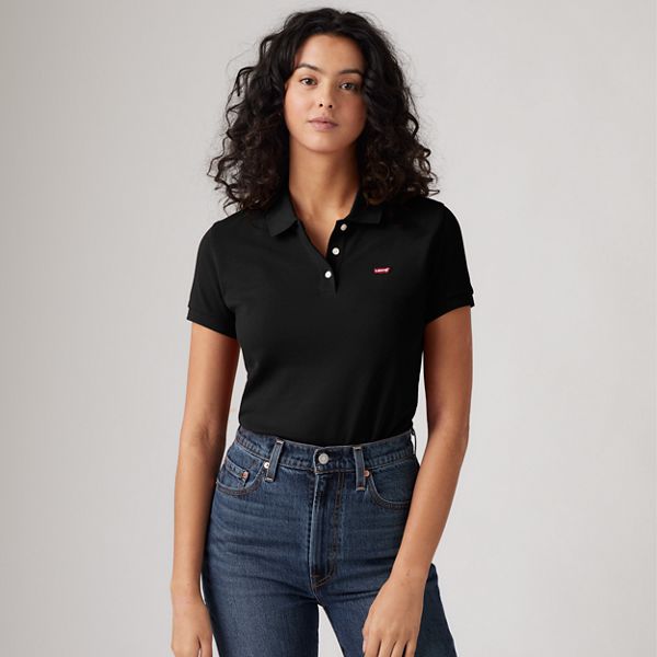 Slim Polo Shirt — Caviar - Black