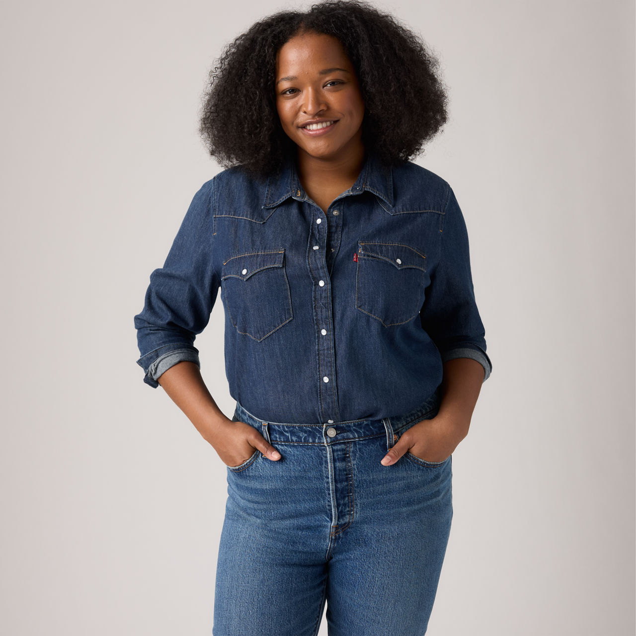 Essential Western Shirt (Plus Size) 1