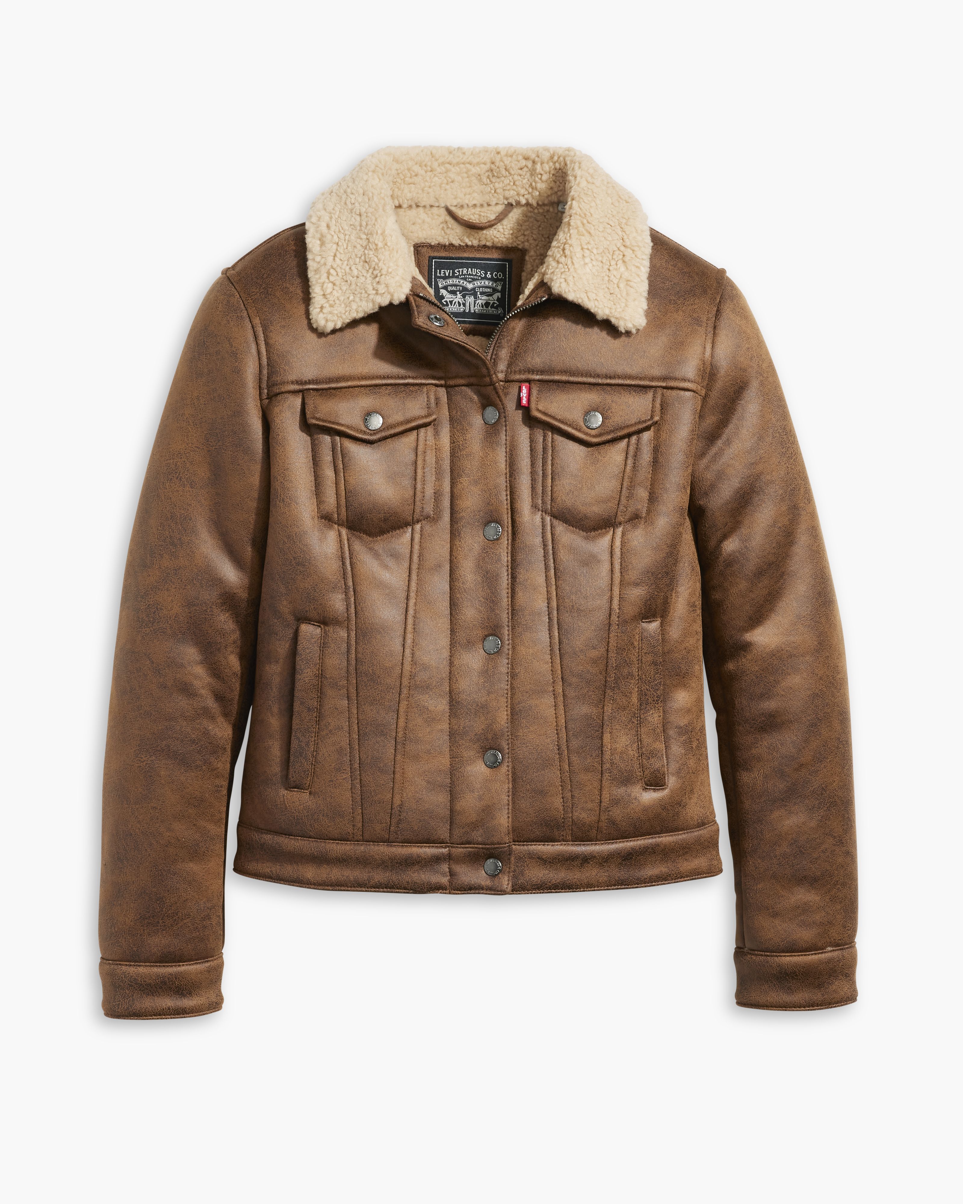 Faux Shearling Trucker Jacket 1