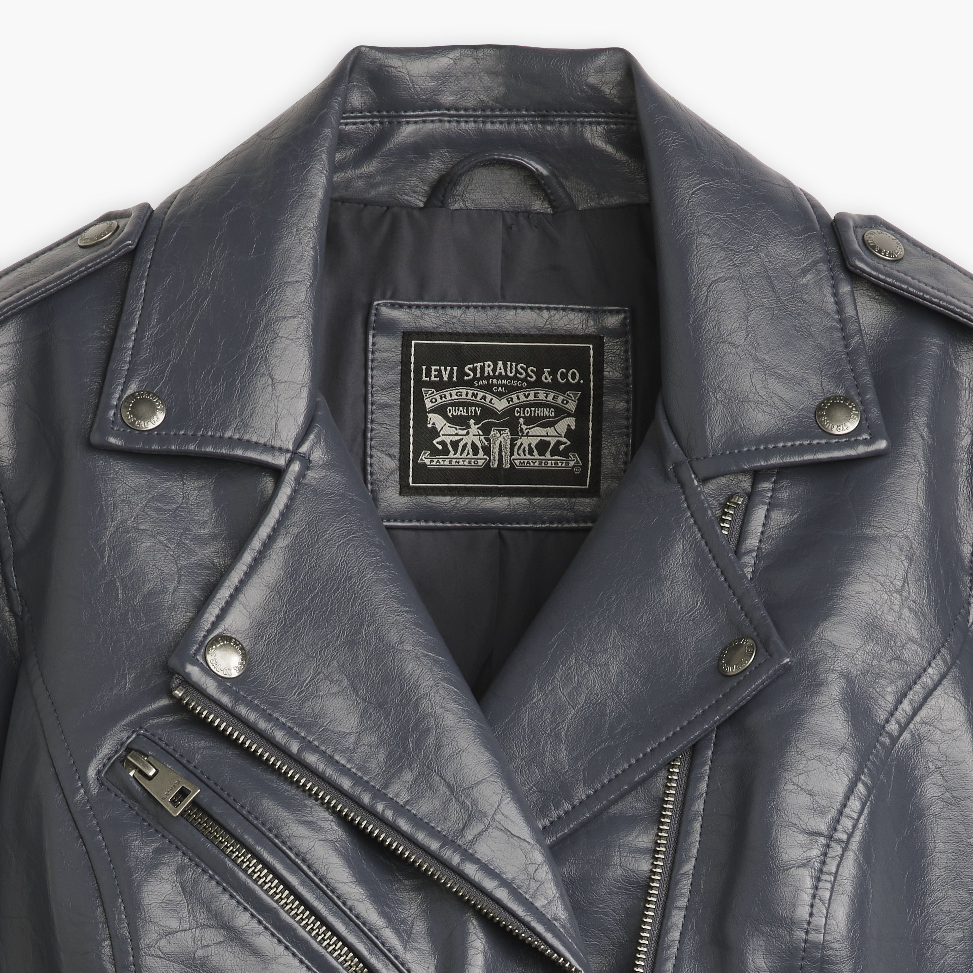 Faux Leather Moto Jacket 4