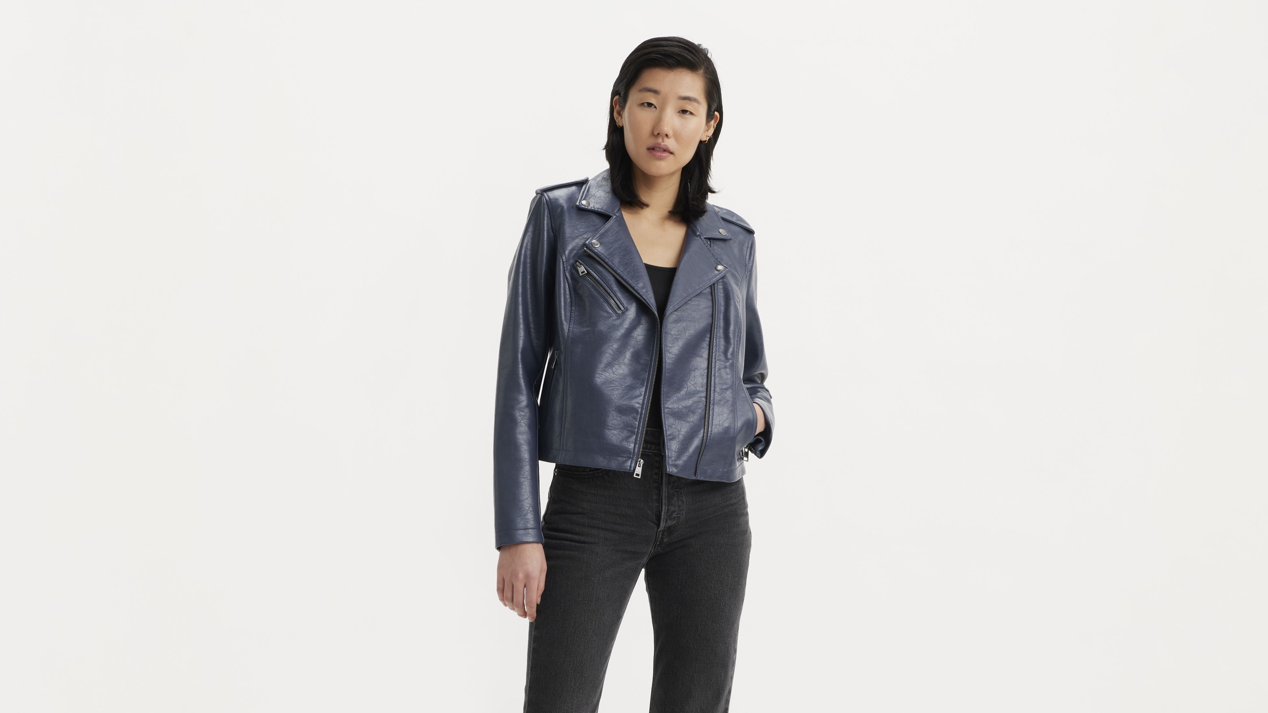 Faux Leather Moto Jacket 9
