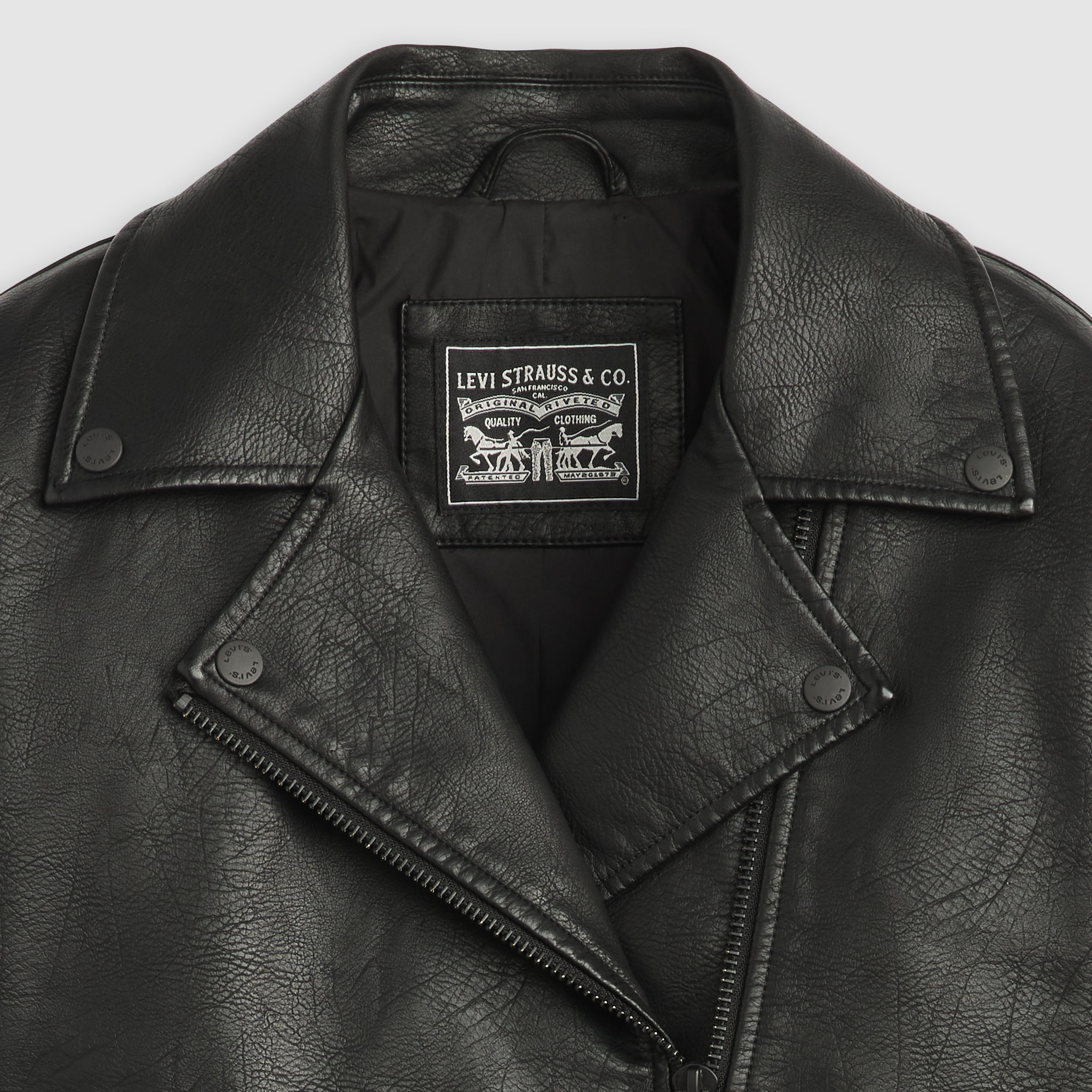ジャケット・アウター Rosen Kreuz cropped leather jacket. Belted Crop Moto Jacket - Black | Levi's® US