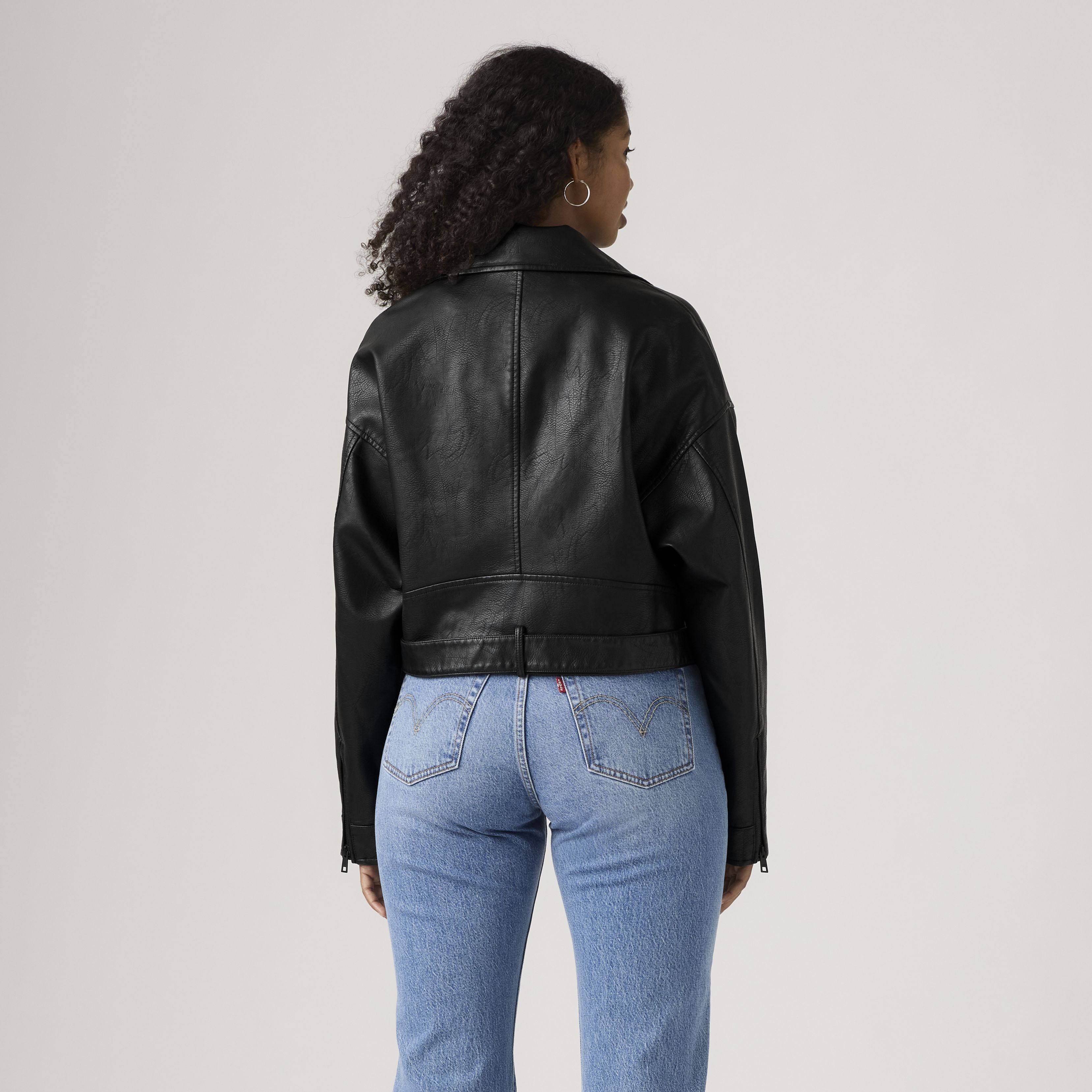 Belted Crop Moto Jacket 4