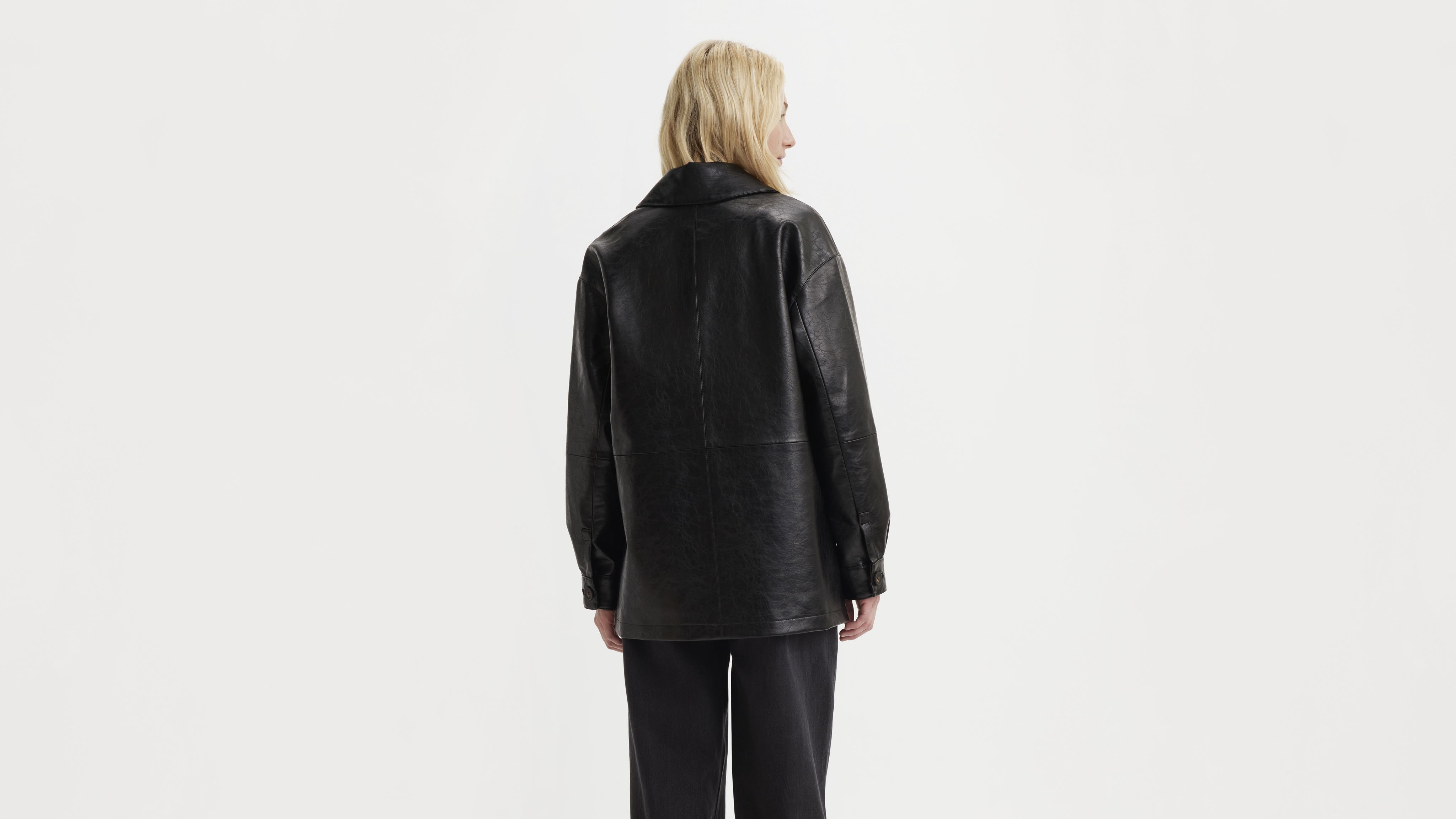 Faux Leather Vintage Blazer Jacket - Black | Levi's® US