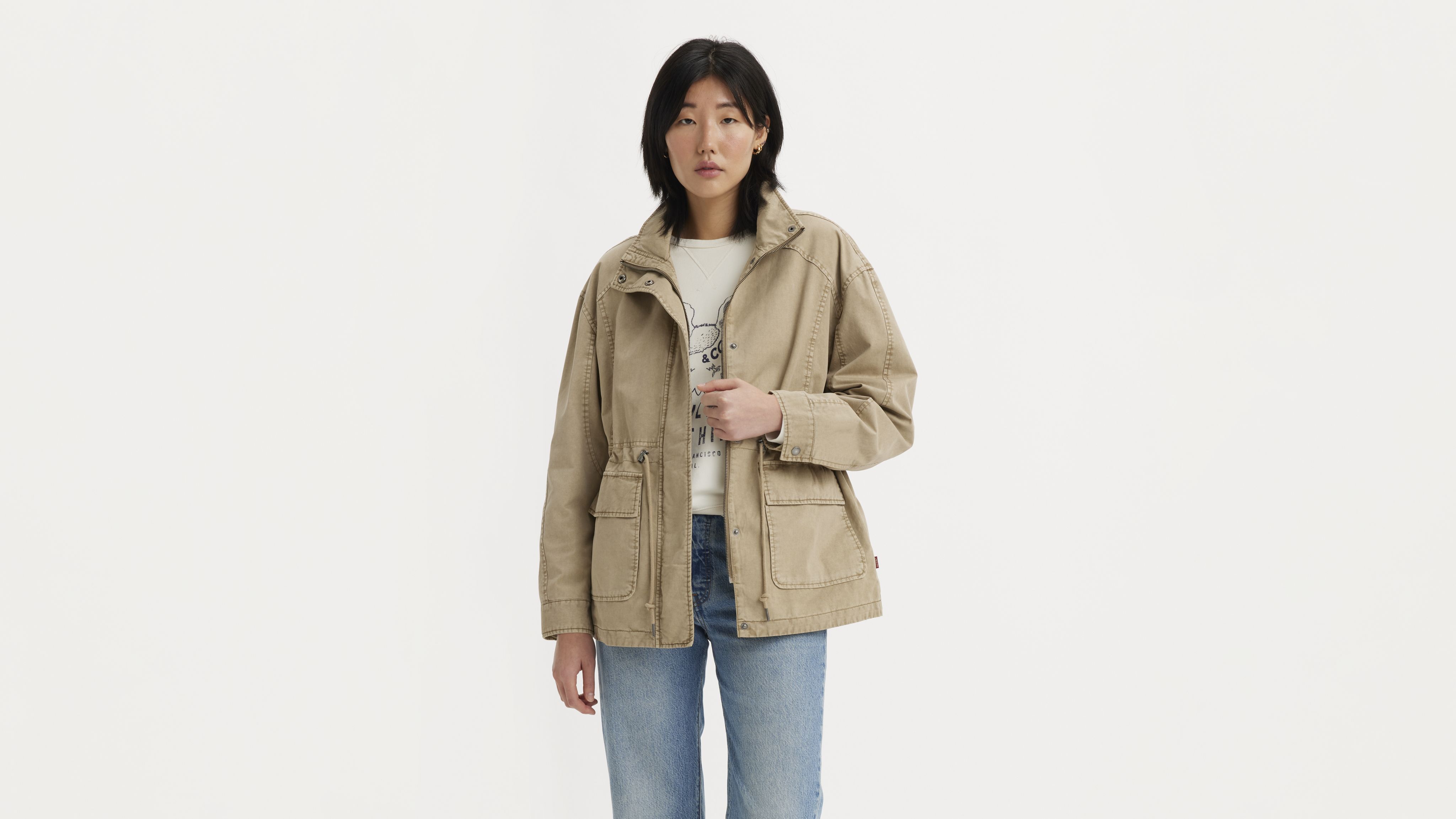 Stand Up Collar Military Jacket 1