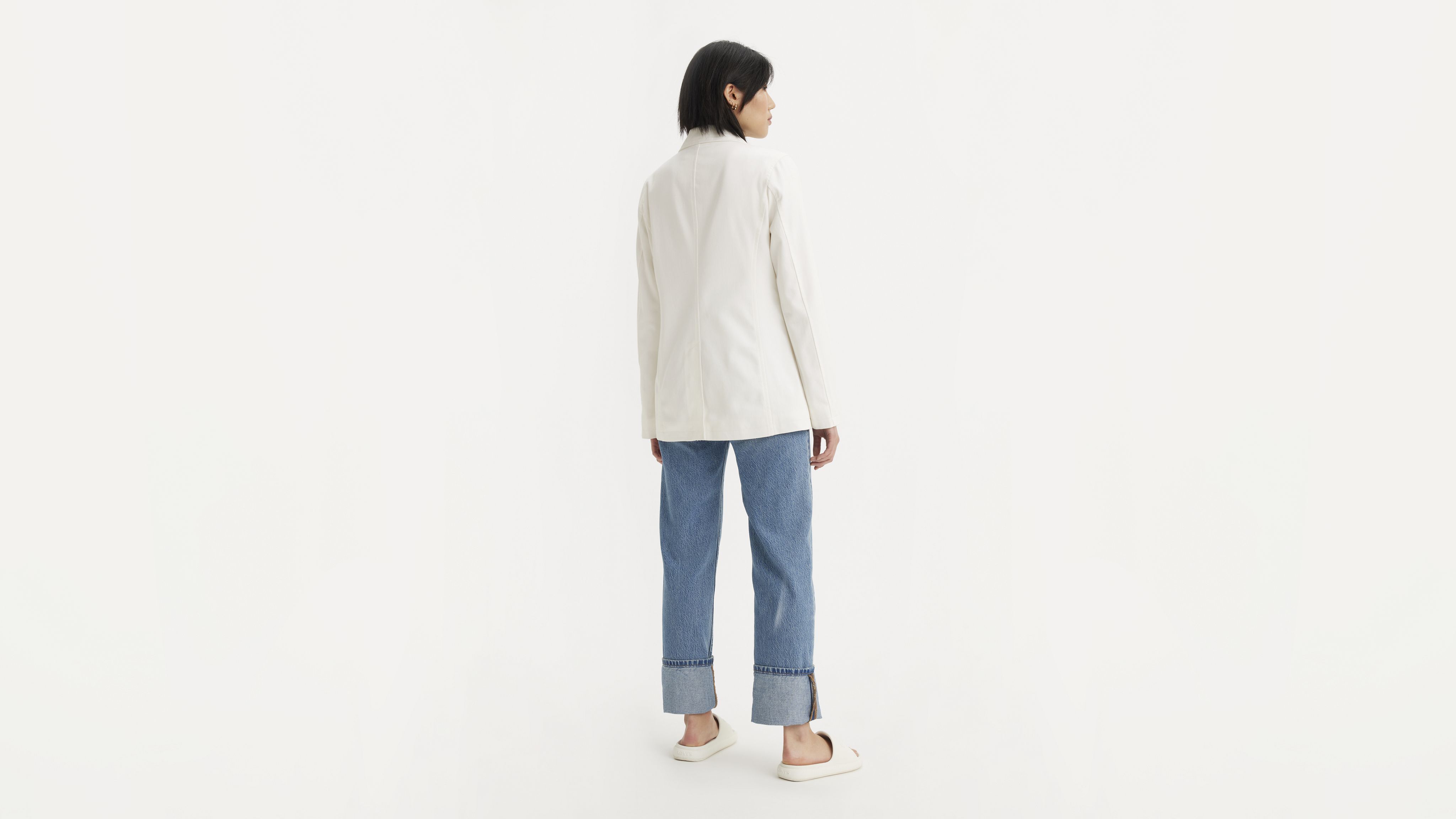 Single Breasted Cotton Blazer 4