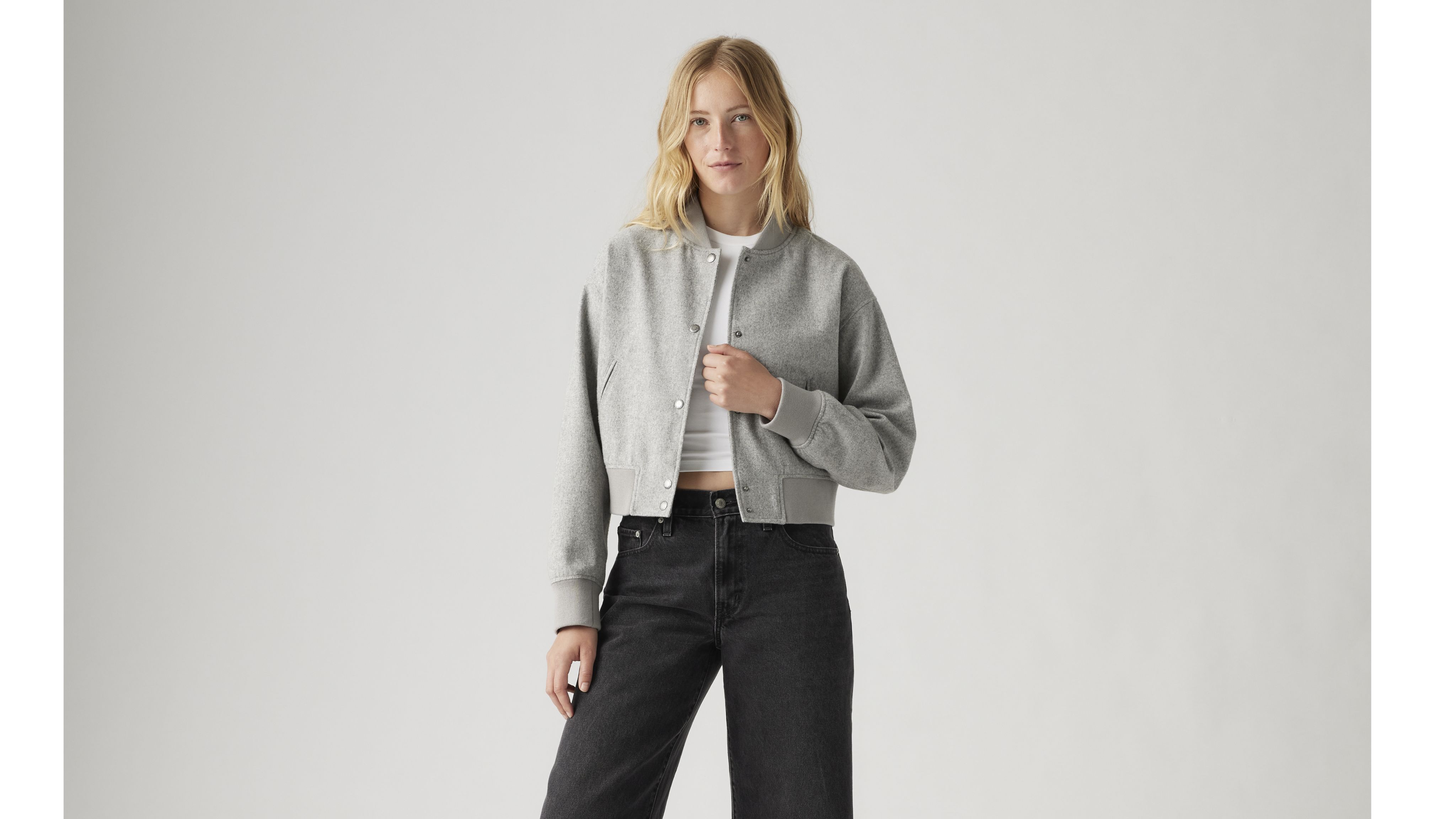 Cropped Varsity Bomber Jacket 1