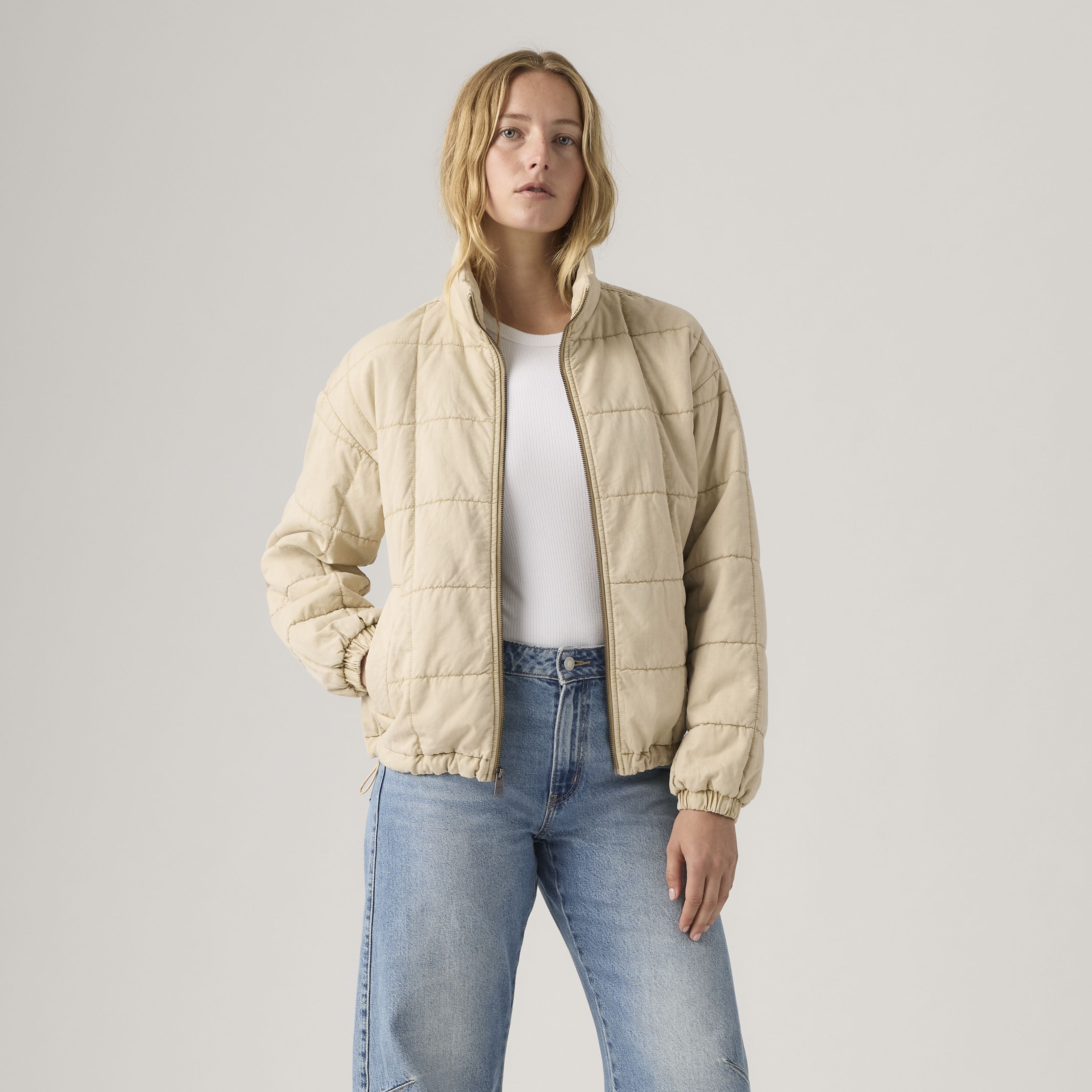 Box Quilted Relaxed Cotton Jacket 10