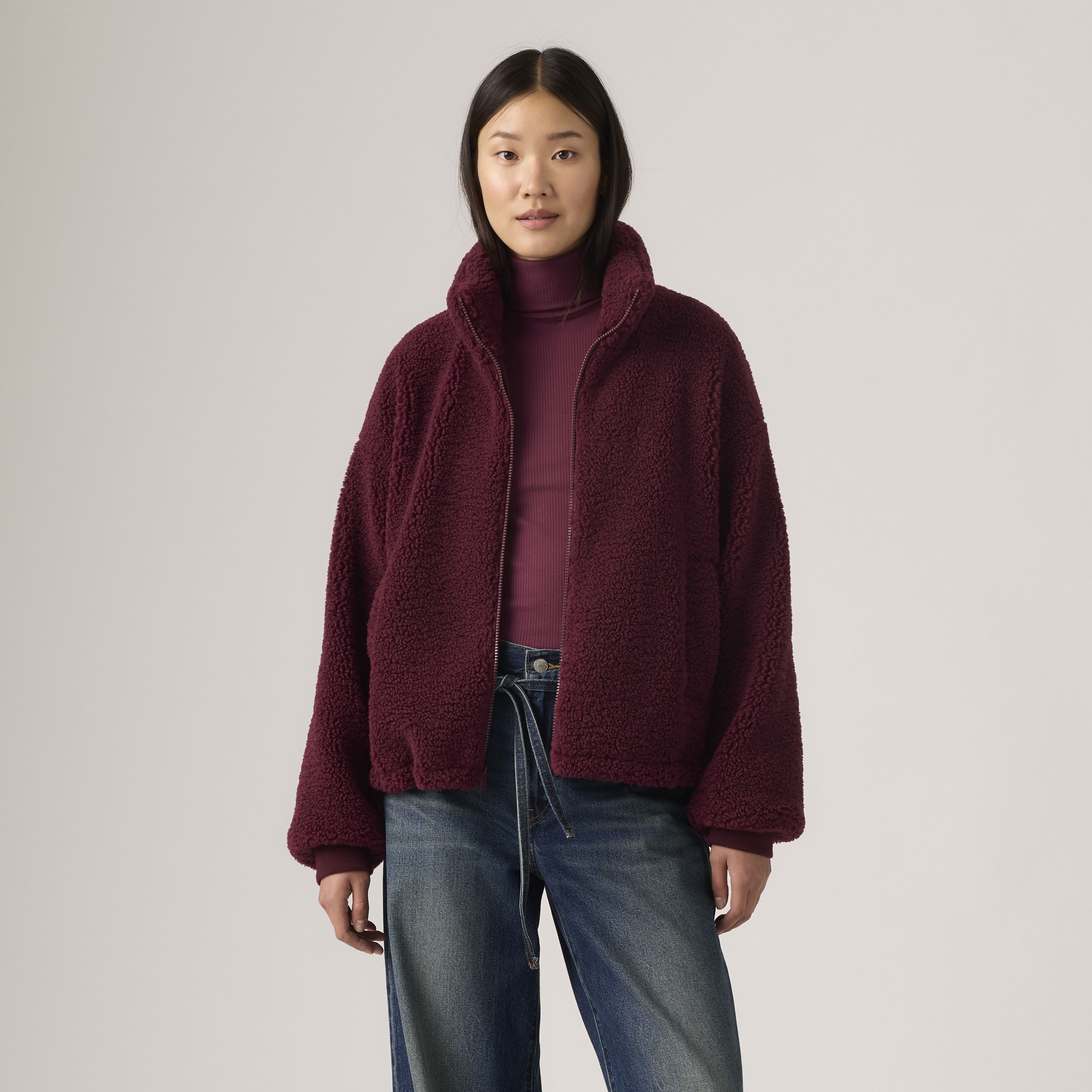 Zip Front Sherpa Jacket 12