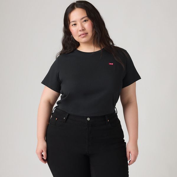 Perfect T-Shirt (Plus Size) — Mineral Black - Black